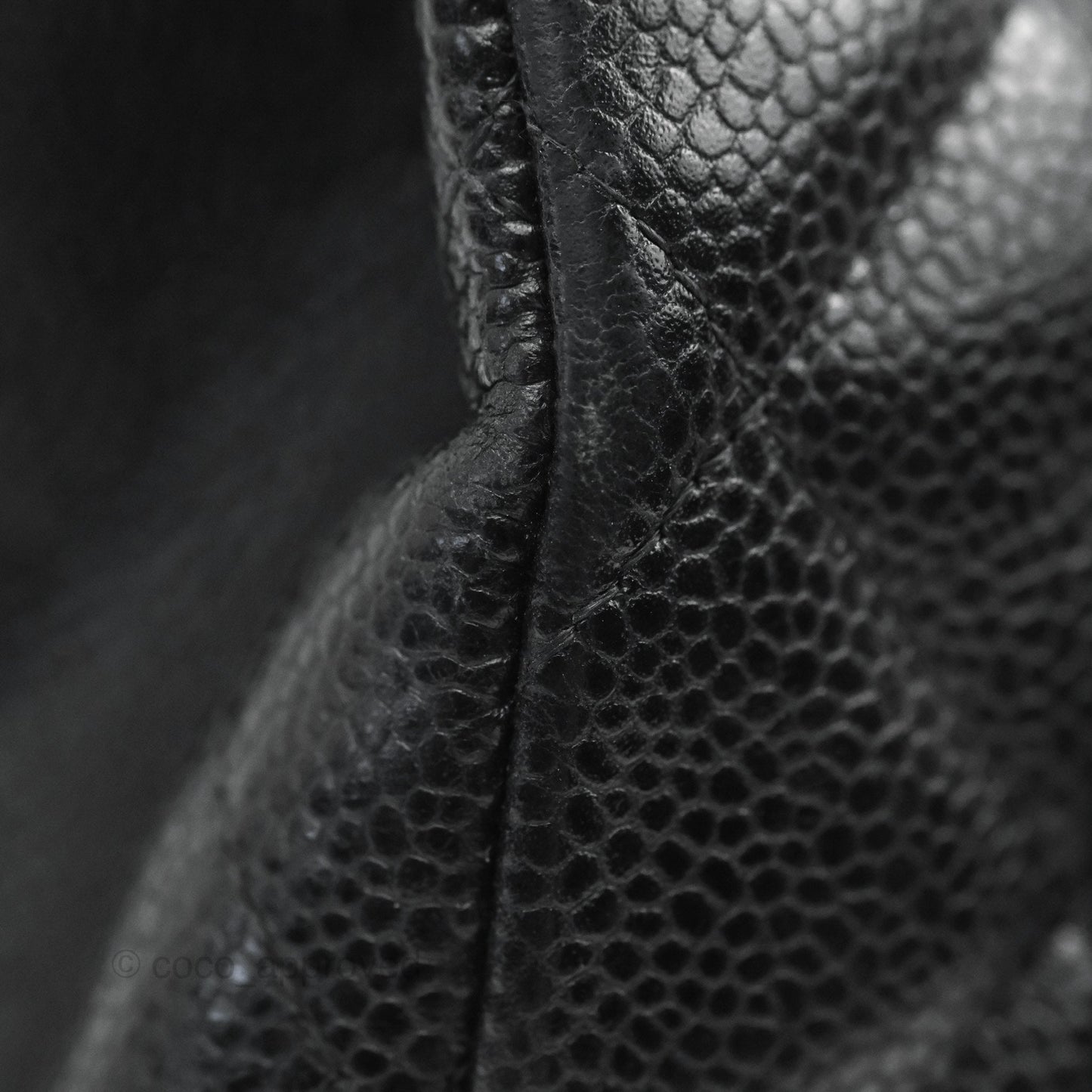 Chanel Jumbo Single Flap Black Caviar Gold Hardware