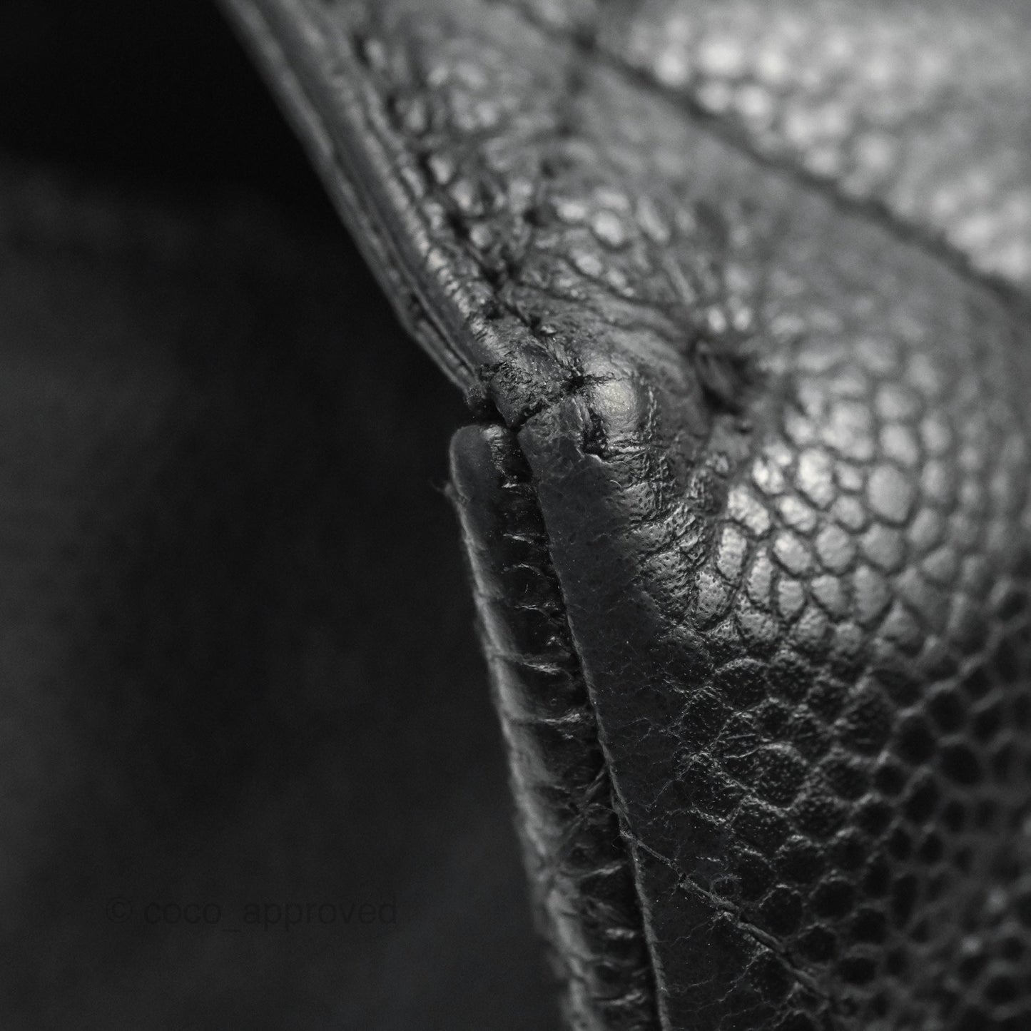 Chanel Jumbo Single Flap Black Caviar Gold Hardware