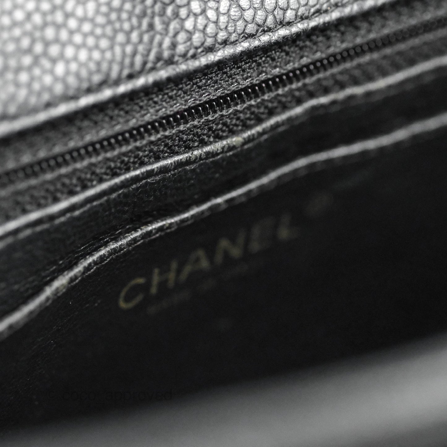 Chanel Jumbo Single Flap Black Caviar Gold Hardware