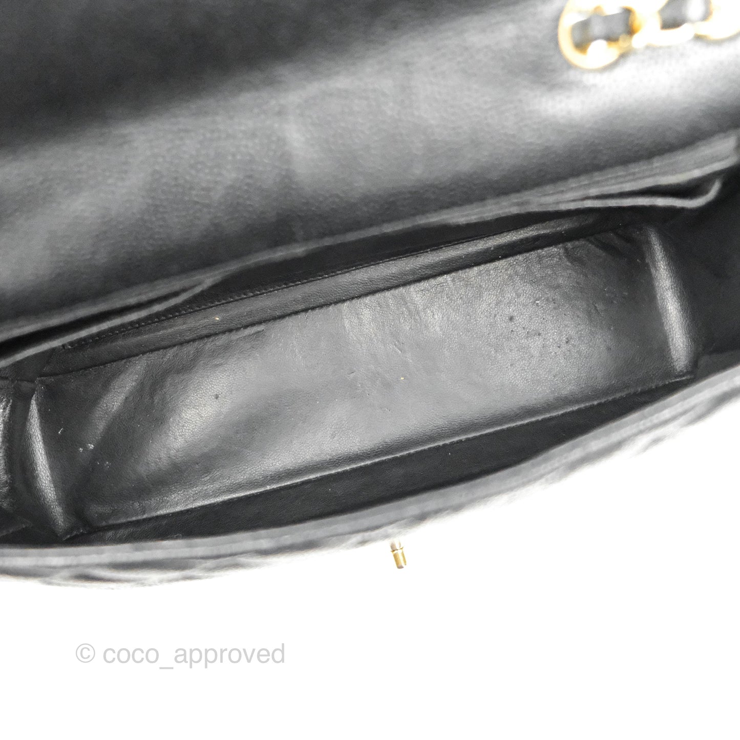 Chanel Jumbo Single Flap Black Caviar Gold Hardware