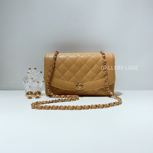 No.2320-Chanel Vintage Caviar Diana Bag 25cm