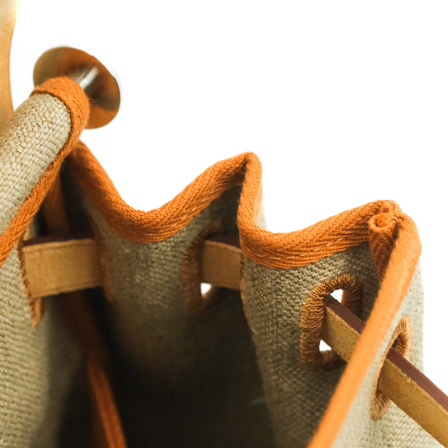Hermès Herbag Retourne Zip 31 Toile de Camp Twin Vache Hunter Ficelle/Nature Palladium Hardware