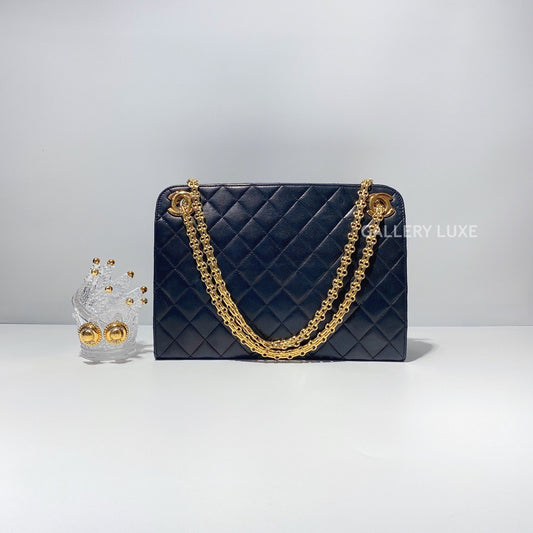 No.2470-Chanel Vintage Lambskin Shoulder Bag