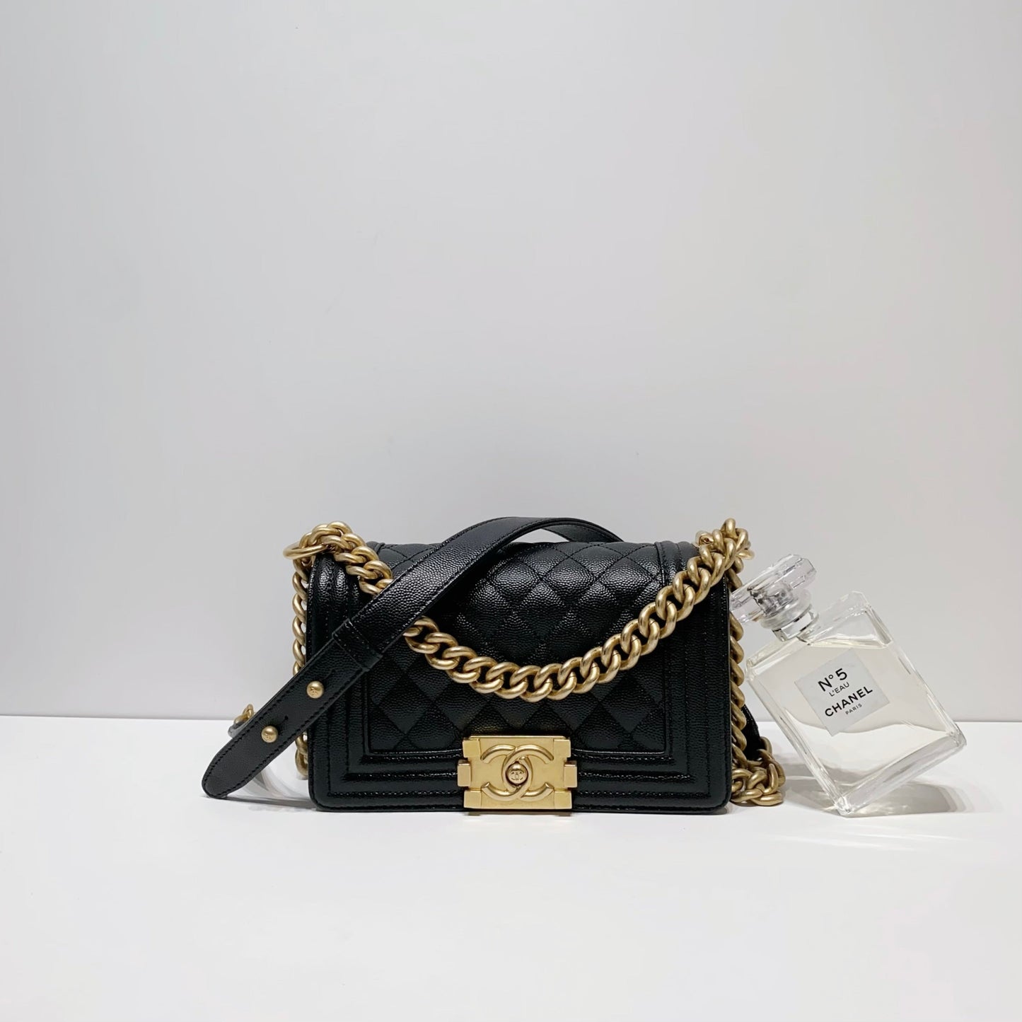No.001649-Chanel Caviar Small Boy 20cm