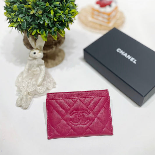 No.4216-Chanel Diamond CC Duo Card Holder