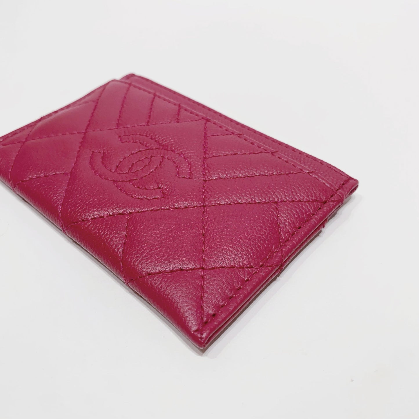 No.4216-Chanel Diamond CC Duo Card Holder
