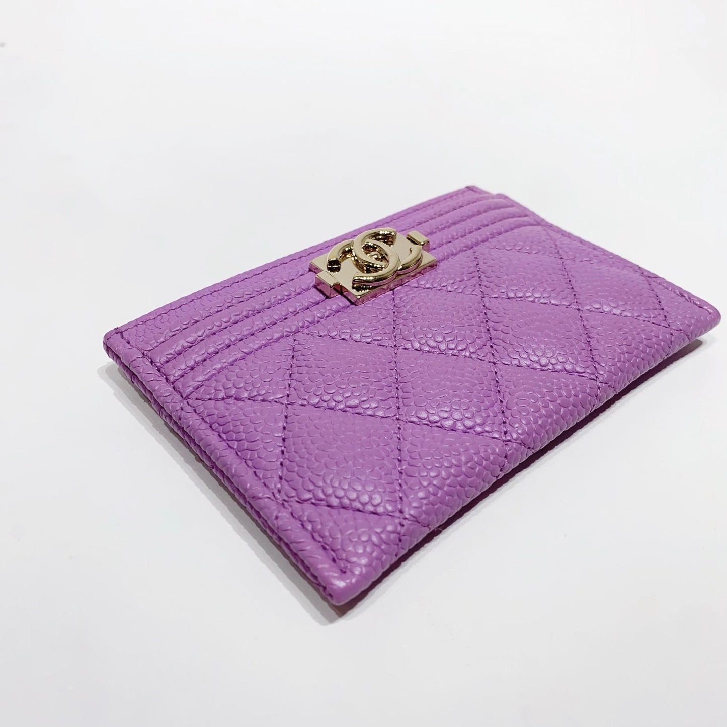 No.4212-Chanel Caviar Boy Card Holder