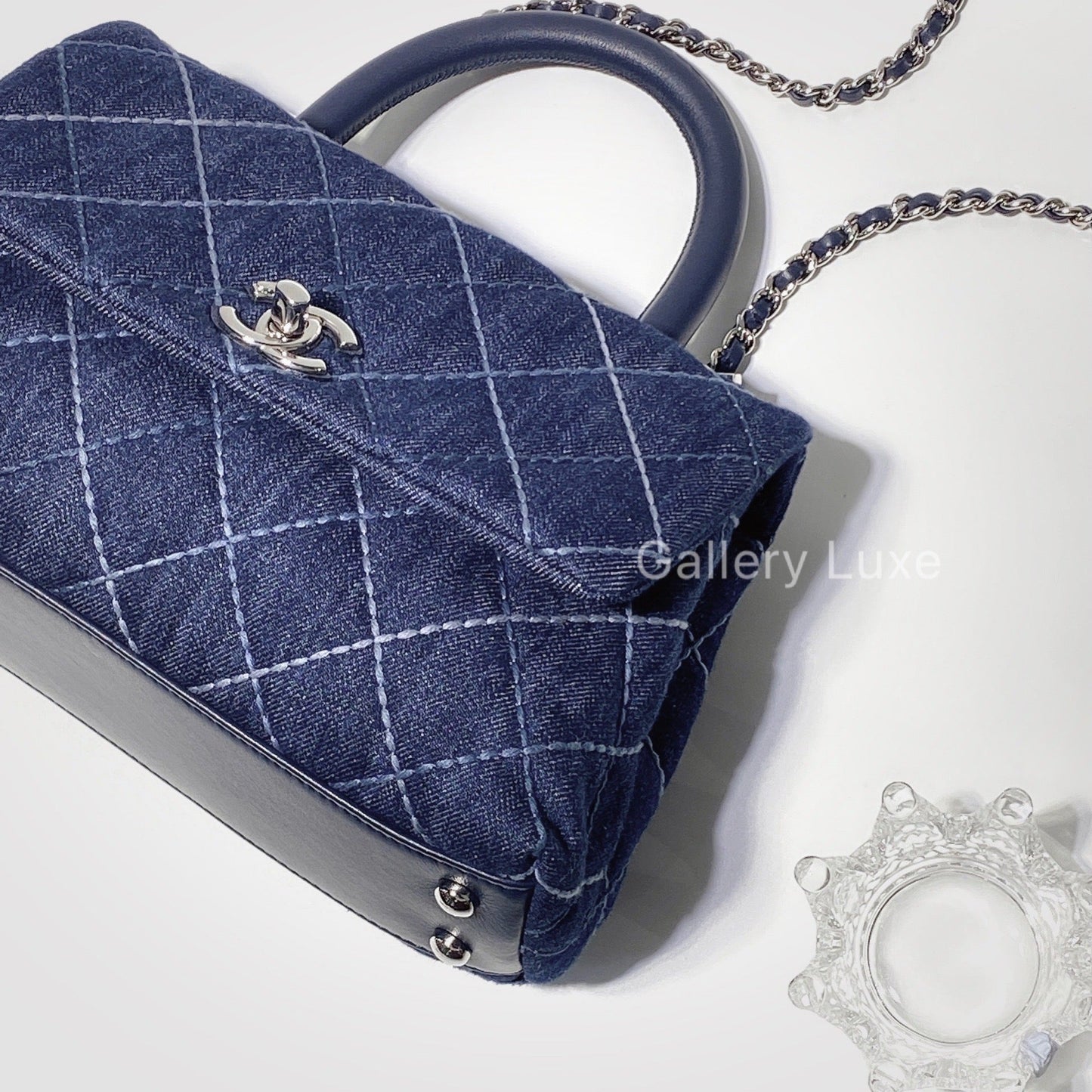 No.2527-Chanel Denim Mini Coco Handle