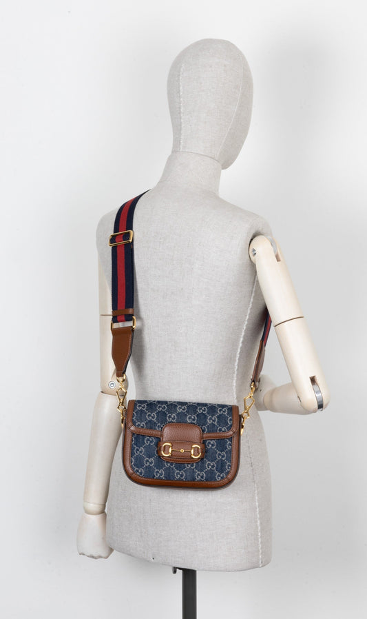 Luxury Gucci Trending 2025 1955 Horsebit Crossbody Bag Supreme