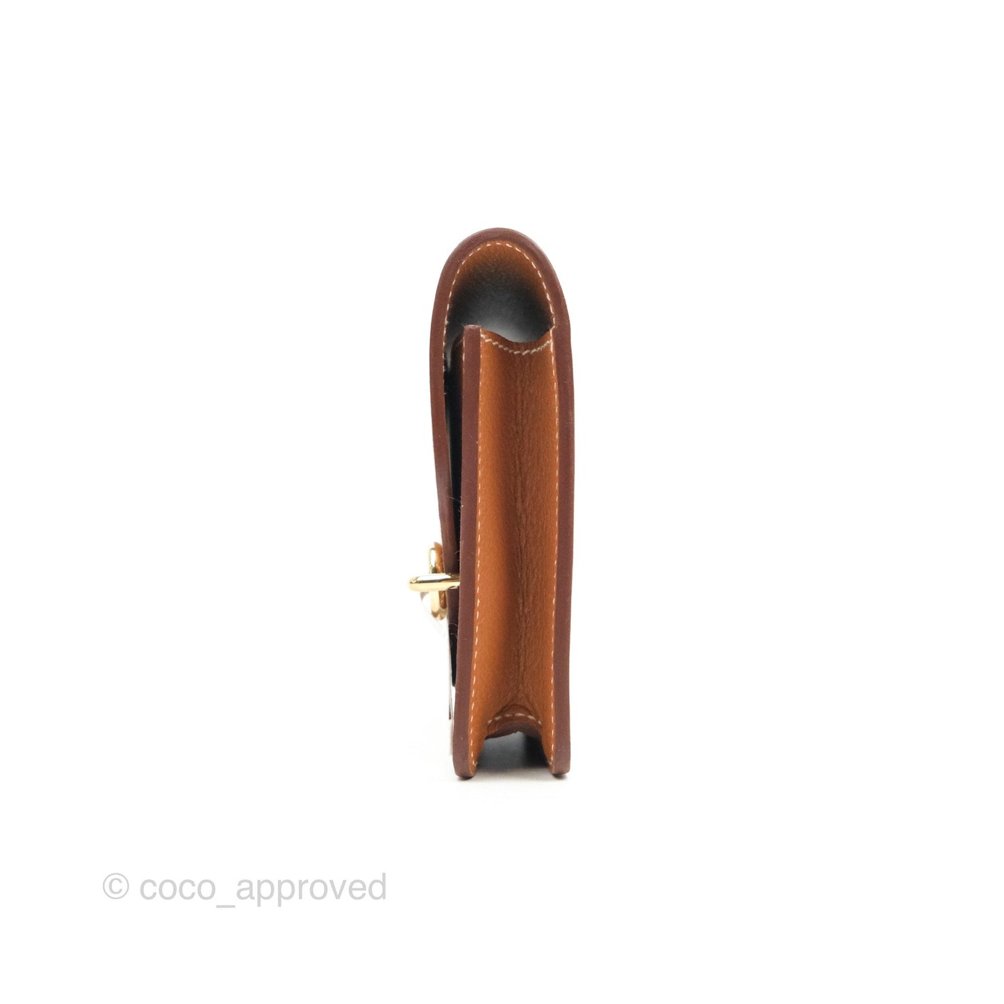 Hermès Roulis Slim Wallet Gold Gold Hardware