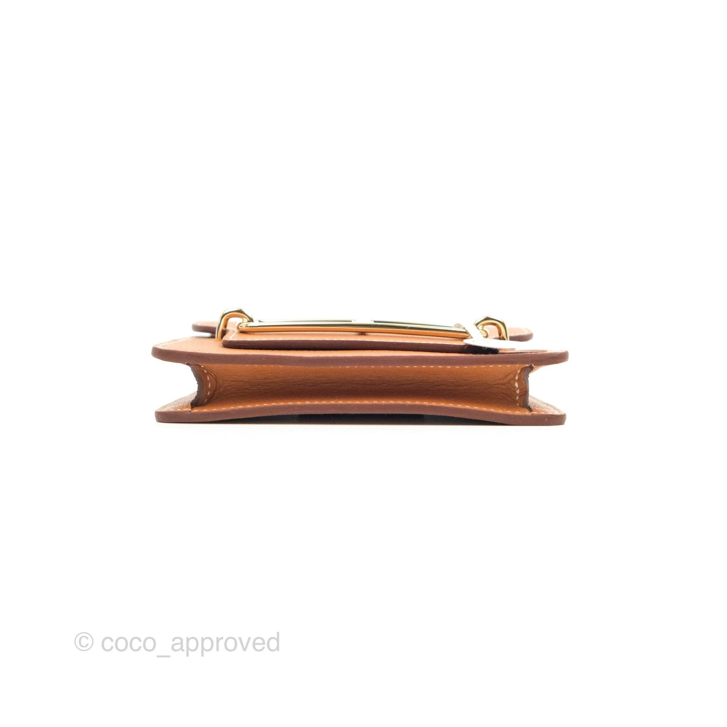 Hermès Roulis Slim Wallet Gold Gold Hardware