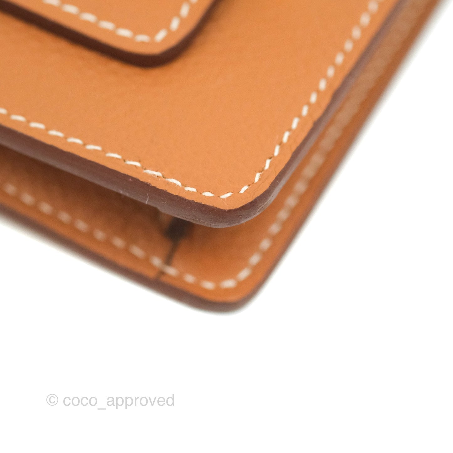 Hermès Roulis Slim Wallet Gold Gold Hardware