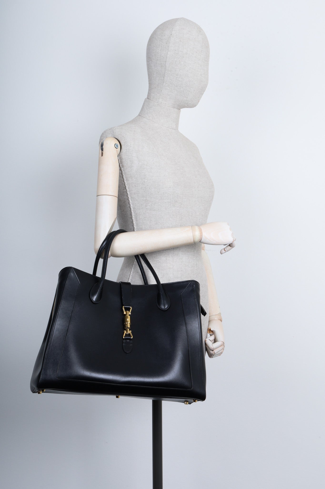 Luxury Gucci Trending 2025 Jackie 1961 Medium Tote Bag Black