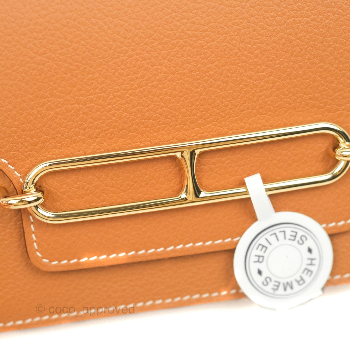 Hermès Roulis Slim Wallet Gold Gold Hardware