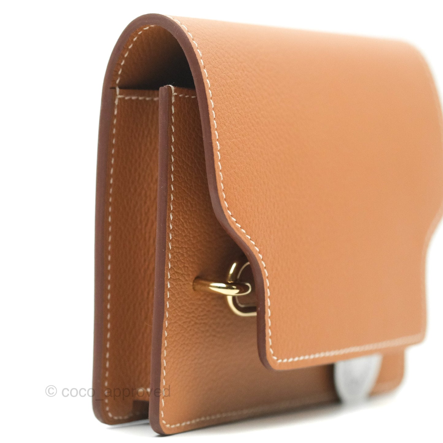 Hermès Roulis Slim Wallet Gold Gold Hardware