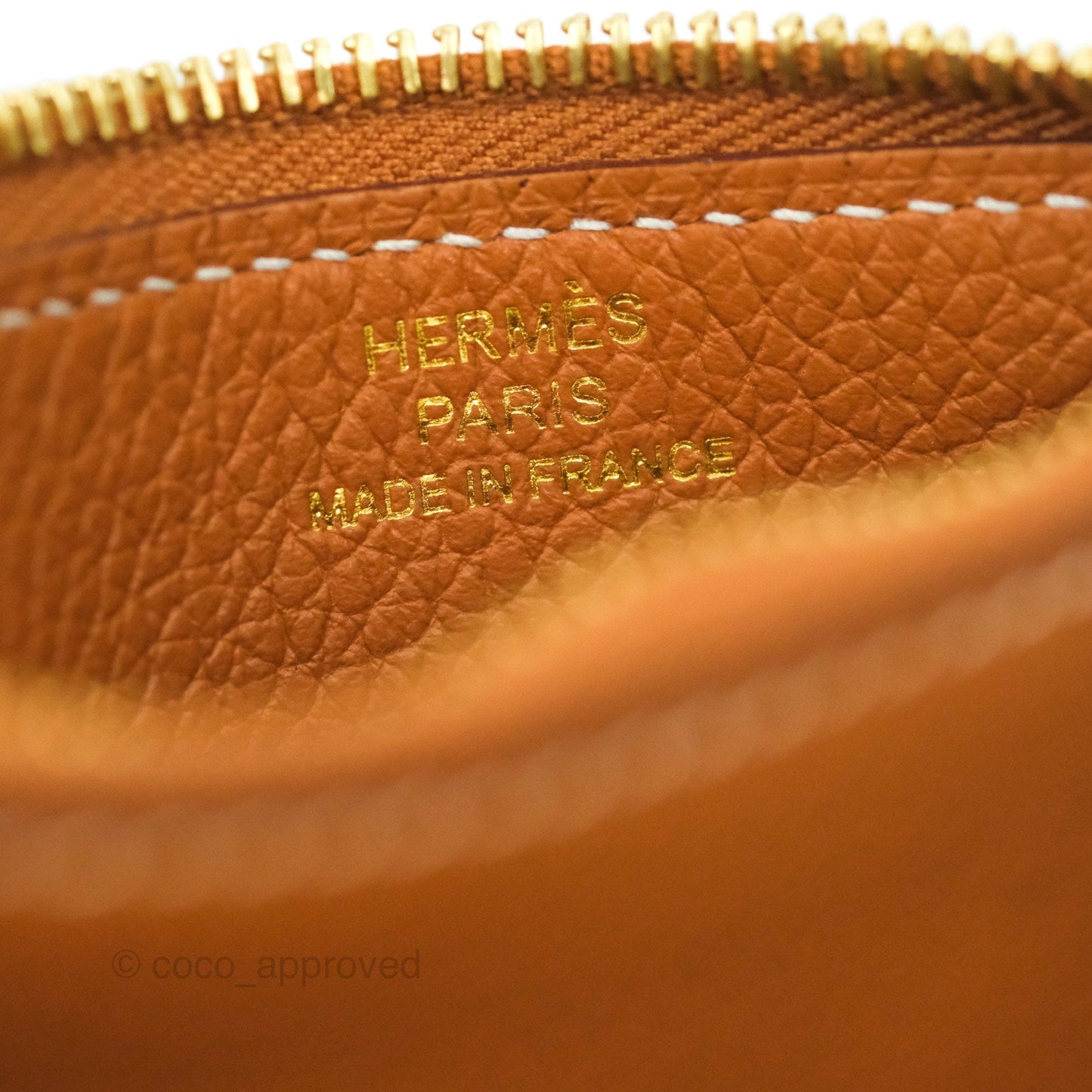 Hermès Roulis Slim Wallet Gold Gold Hardware