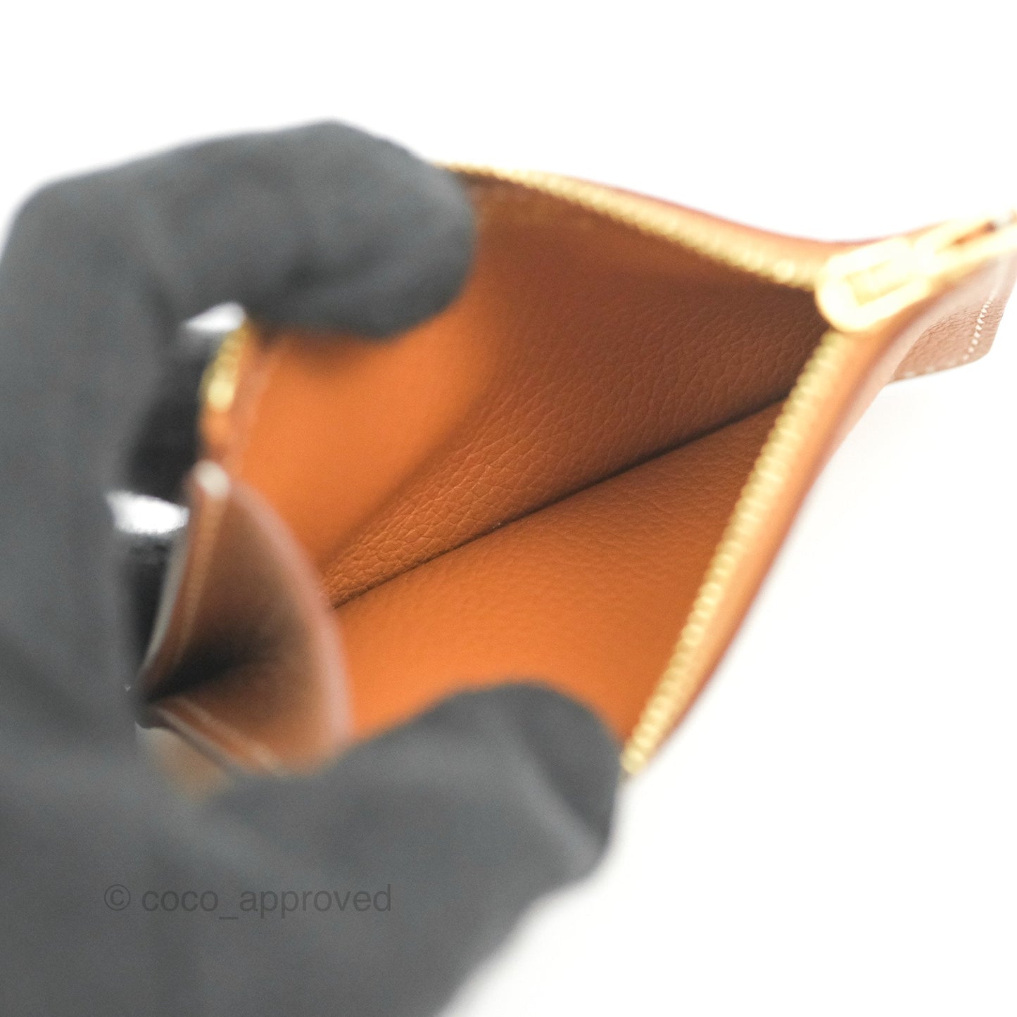 Hermès Roulis Slim Wallet Gold Gold Hardware