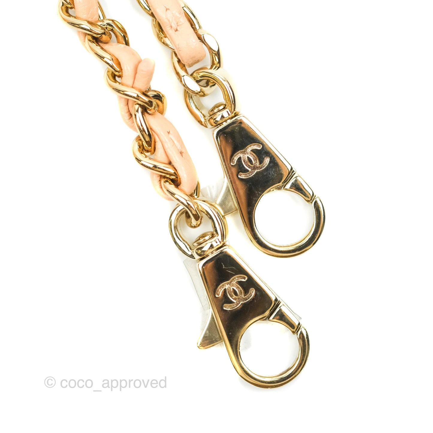 Chanel Mini Coco Handle Quilted Light Beige Pink Caviar Gold Hardware