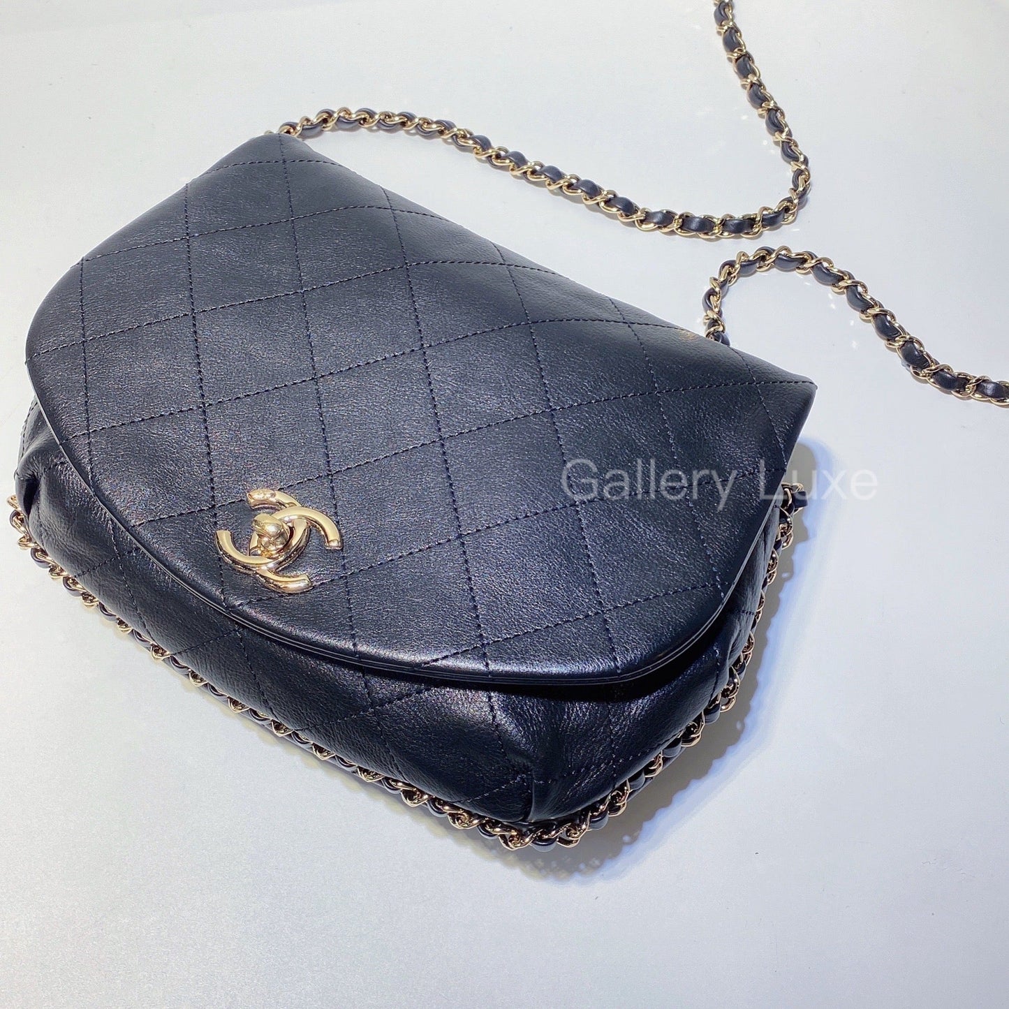No.2841-Chanel Calfskin Coco Journey Flap Bag