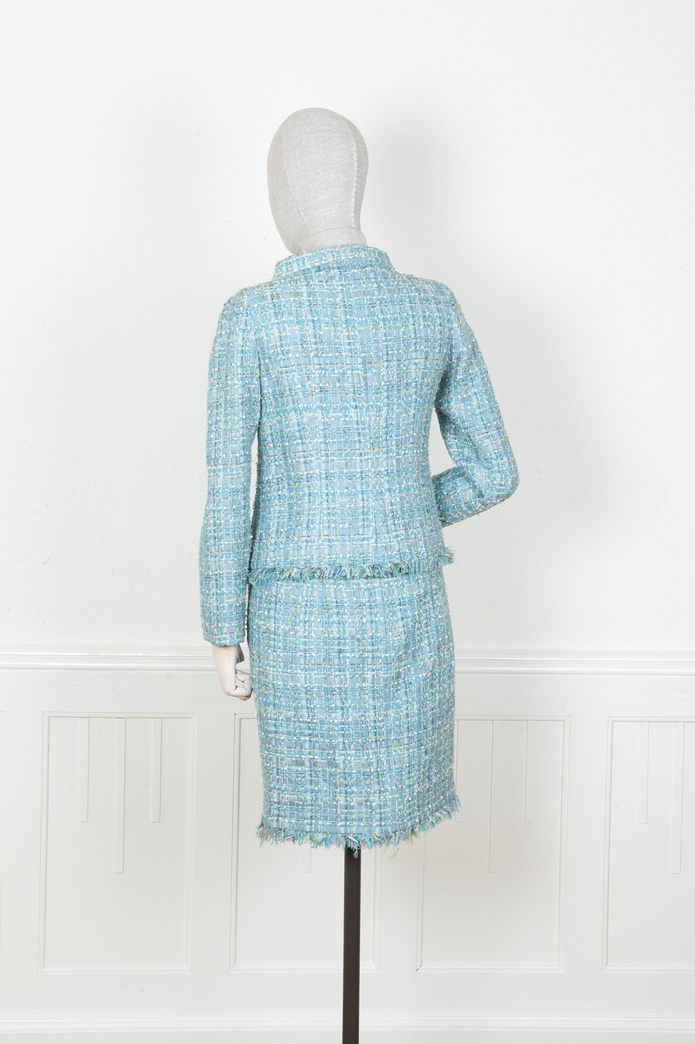 CHANEL Two Piece Tweed Blue 2011