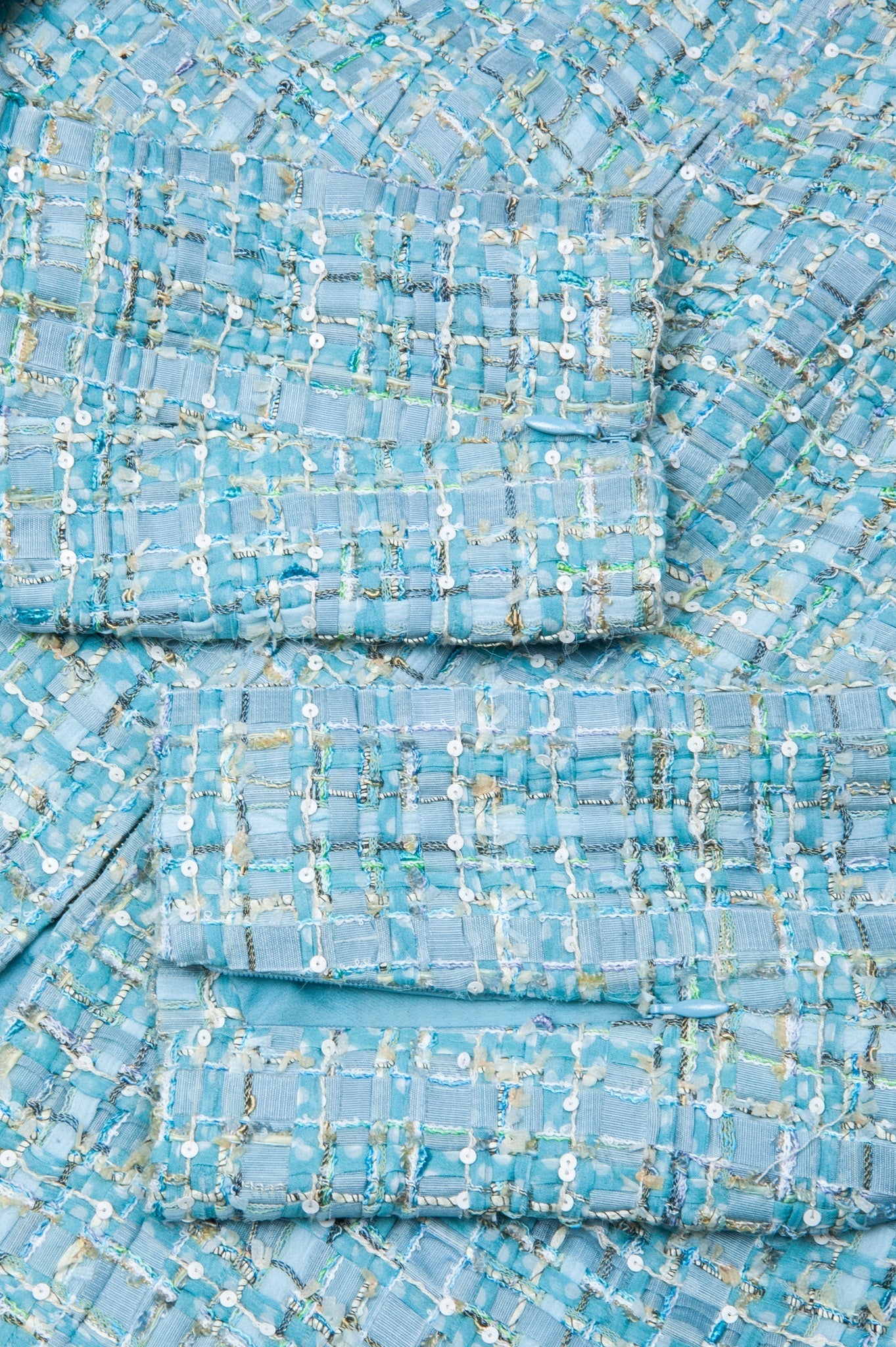 CHANEL Two Piece Tweed Blue 2011