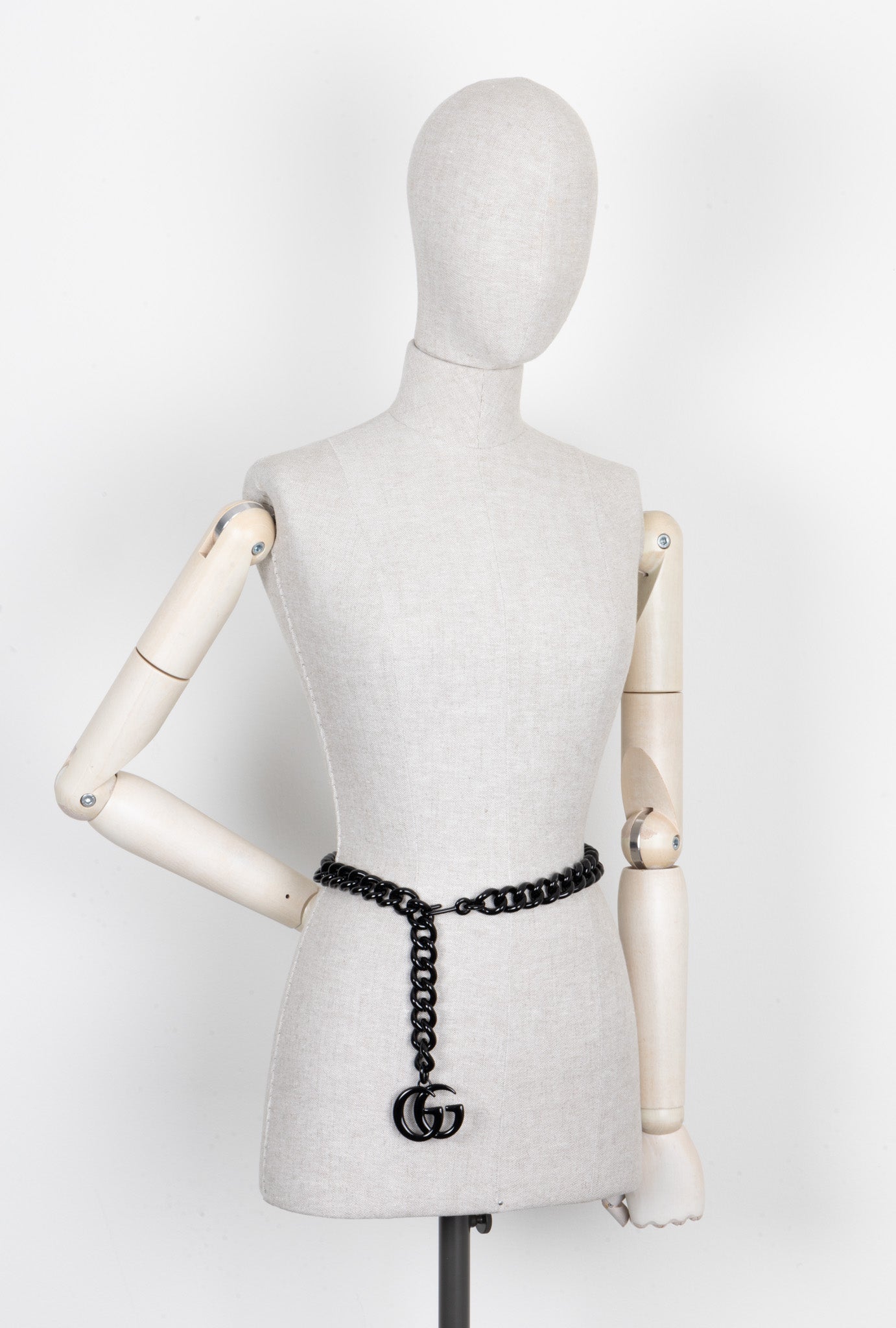 Luxury Gucci Trending 2025 Marmont Chain Belt Black