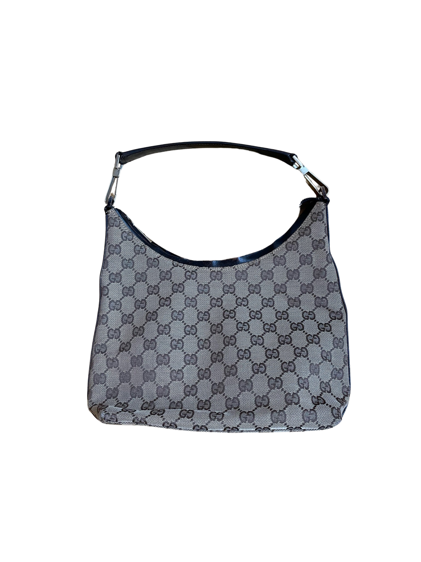 Luxury Gucci Beige & Dark Brown Jacquard Handbag