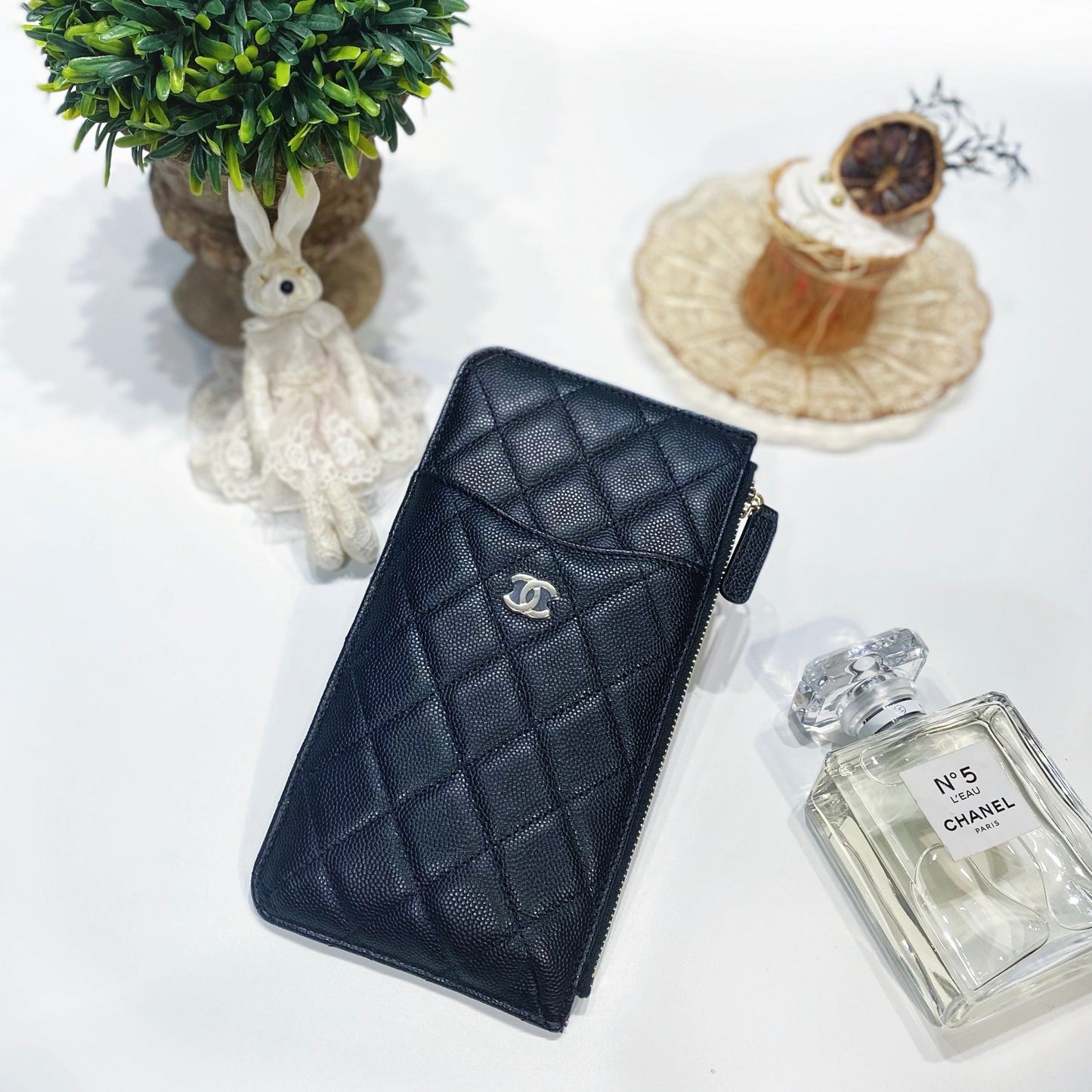 No.3749-Chanel Caviar Timeless Classic Long Phone Wallet