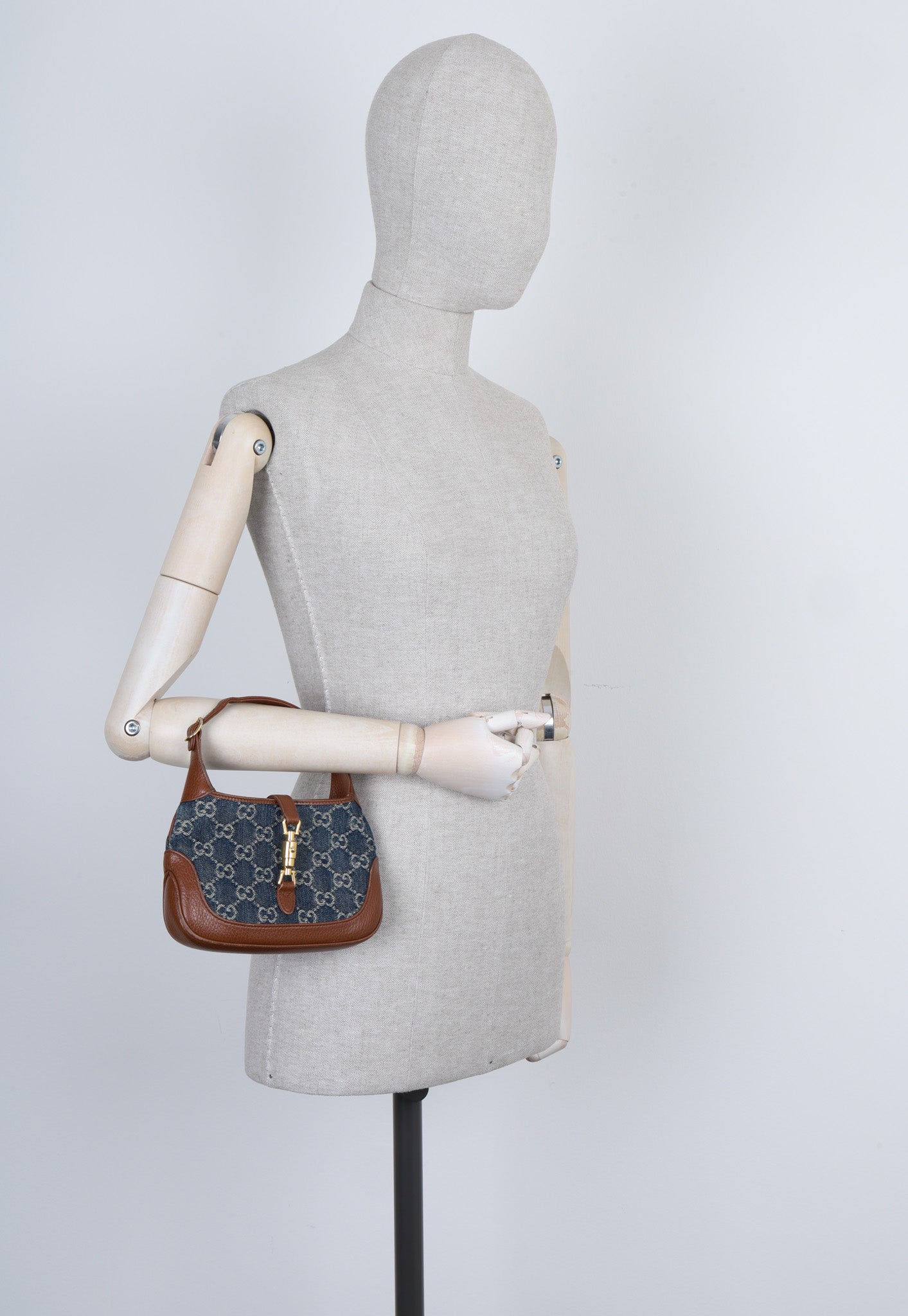 Luxury Gucci Trending 2025 Mini Jackie 1961 Denim