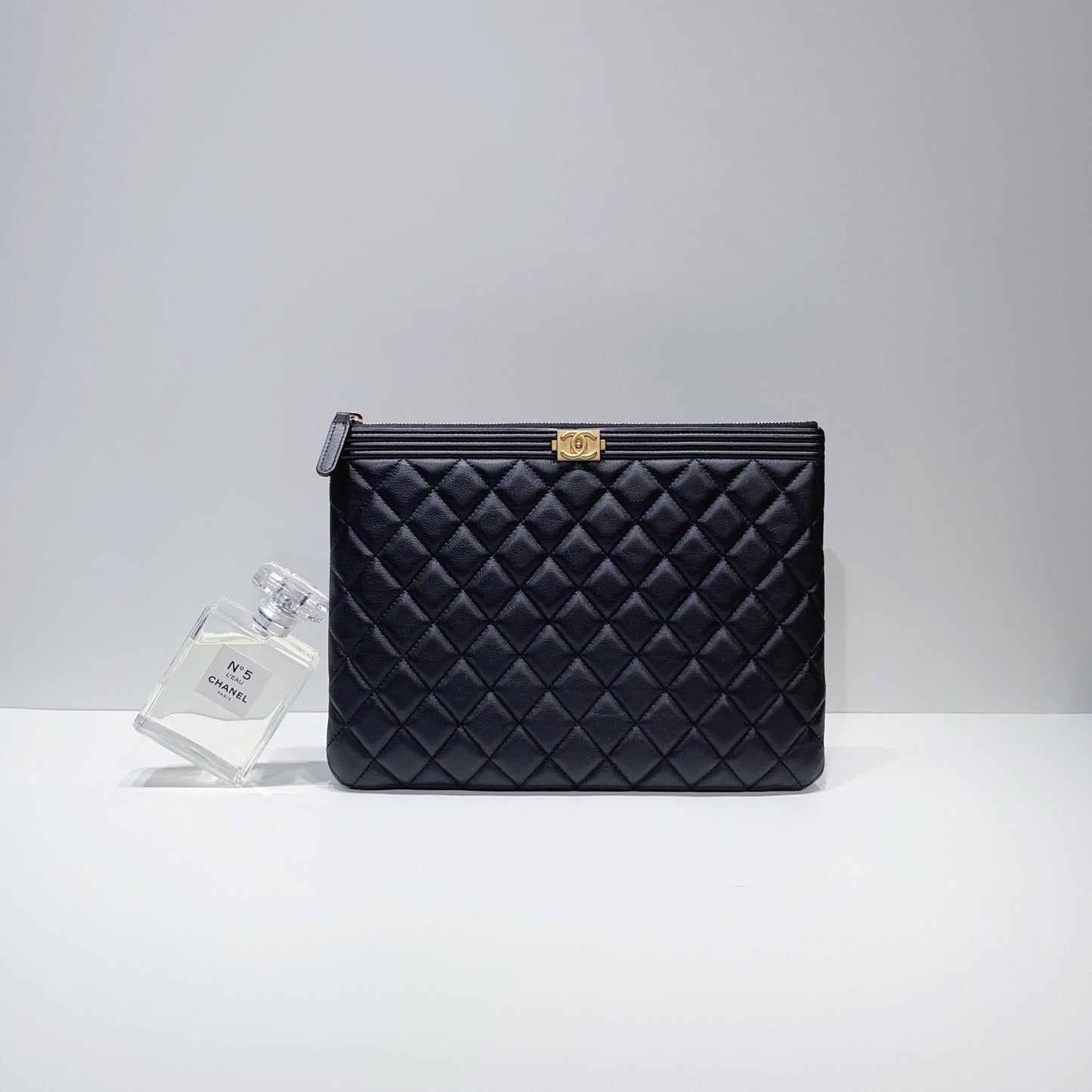 No.3775-Chanel Boy Medium O Case Clutch