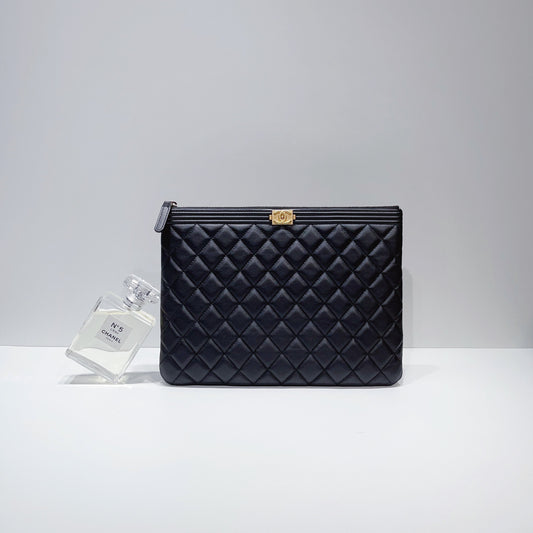 No.3775-Chanel Boy Medium O Case Clutch