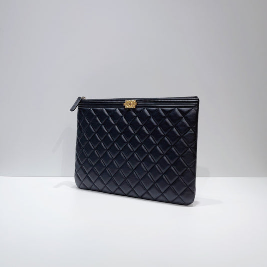 No.3775-Chanel Boy Medium O Case Clutch
