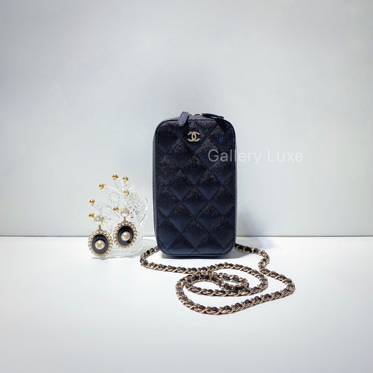 No.2533-Chanel Timeless Classic Phone Holder with Chain