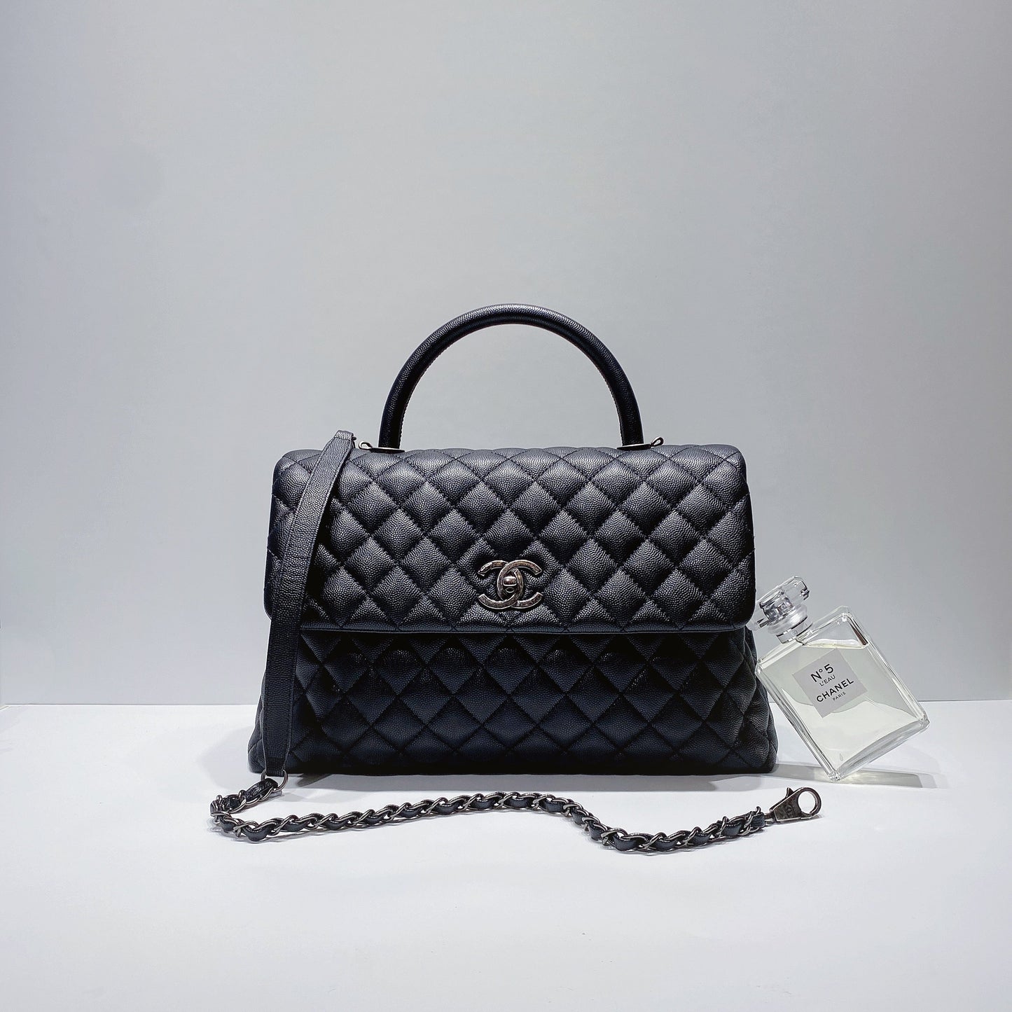 No.3645-Chanel Large Caviar Coco Handle