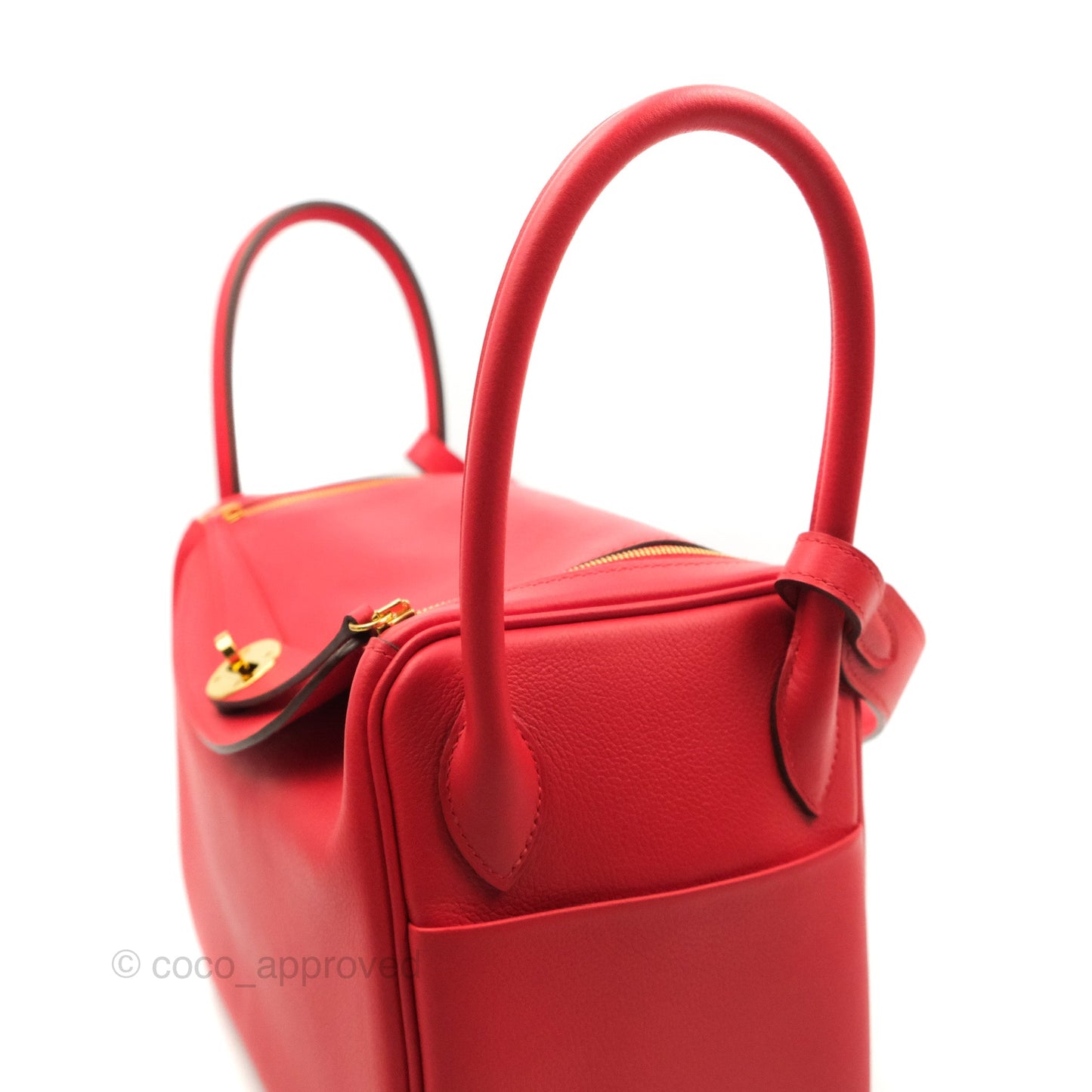 Hermès Lindy 26 Evercolour Rouge de Coeur Gold Hardware