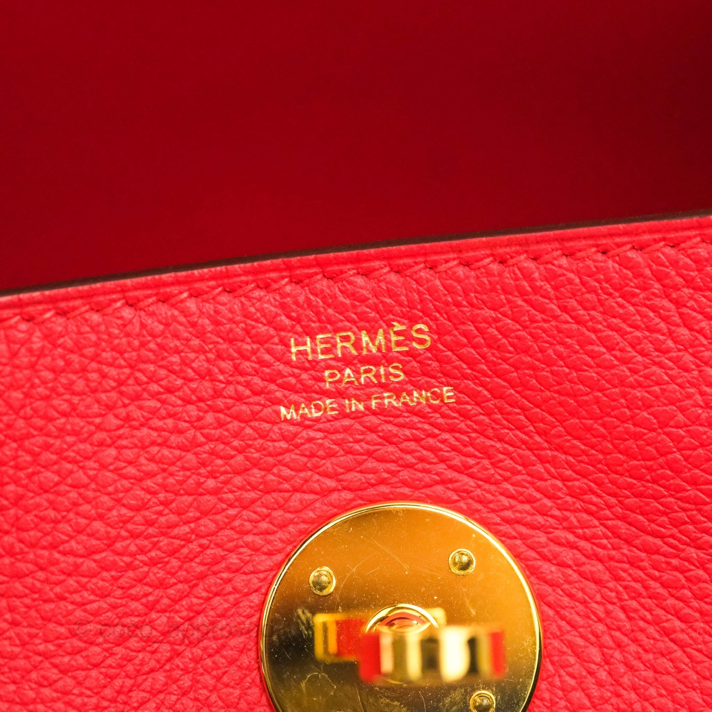 Hermès Lindy 26 Evercolour Rouge de Coeur Gold Hardware