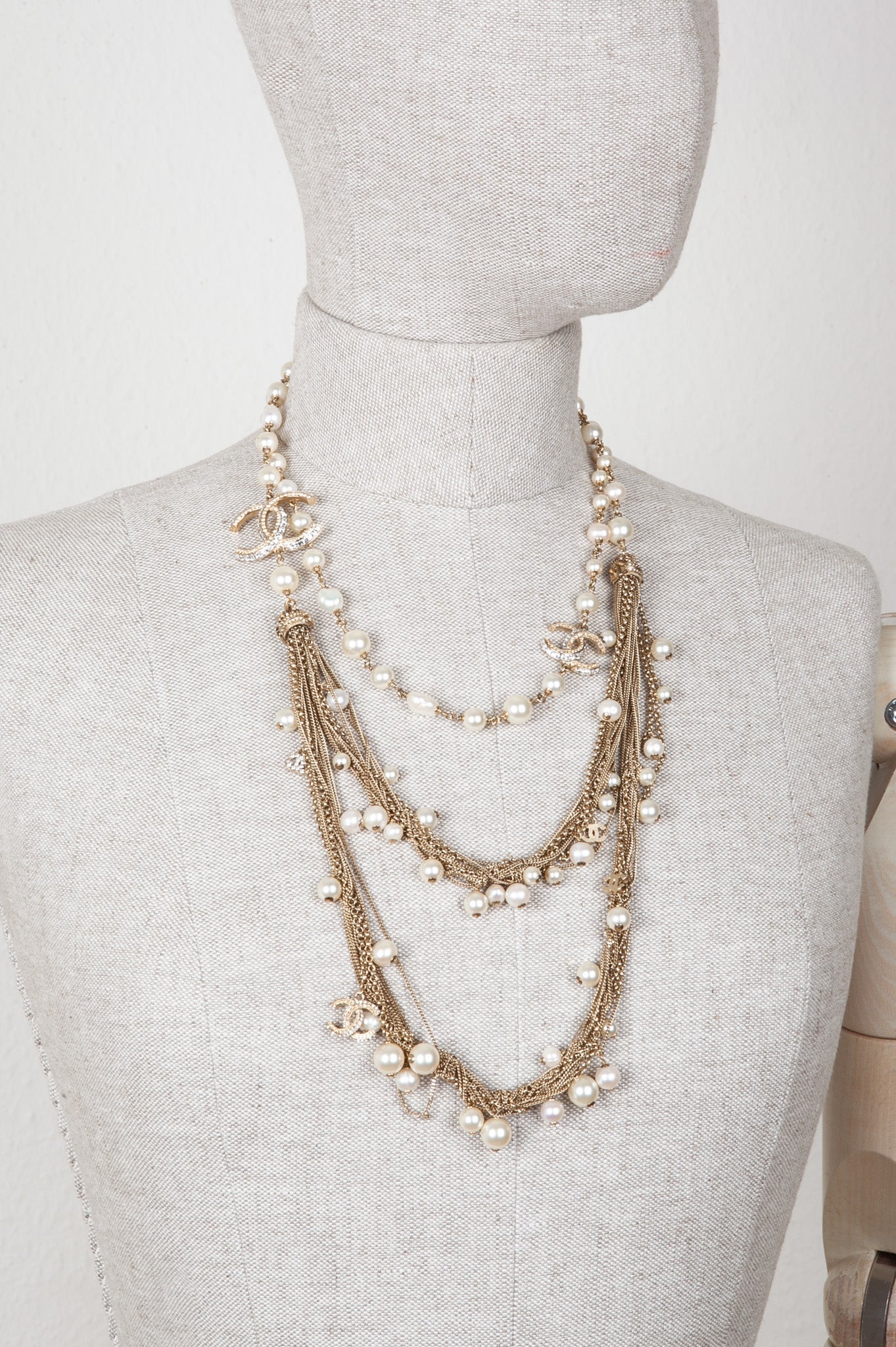 CHANEL 3 Strand Necklace Spring 2011