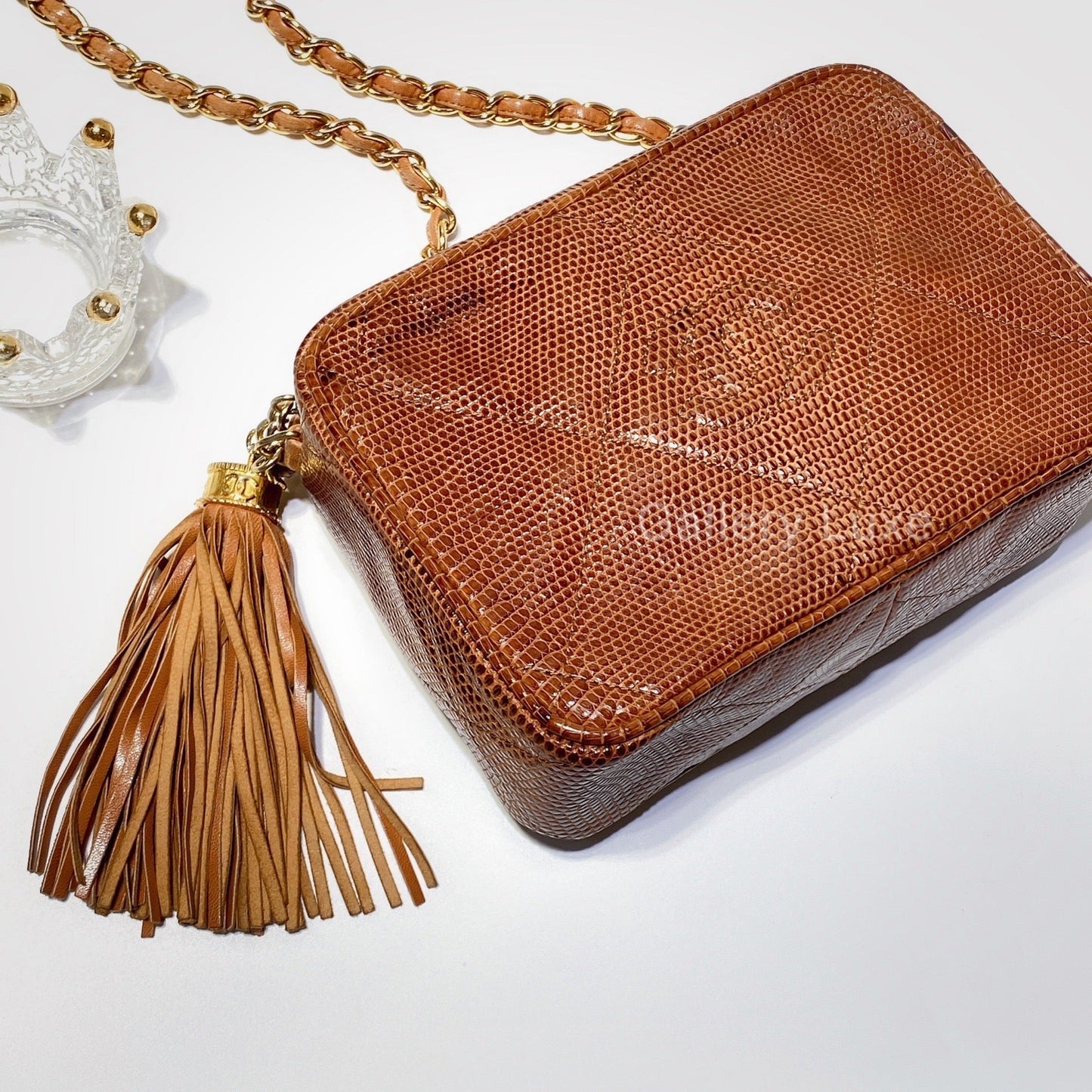 No.2543-Chanel Vintage Lizard Camera Bag