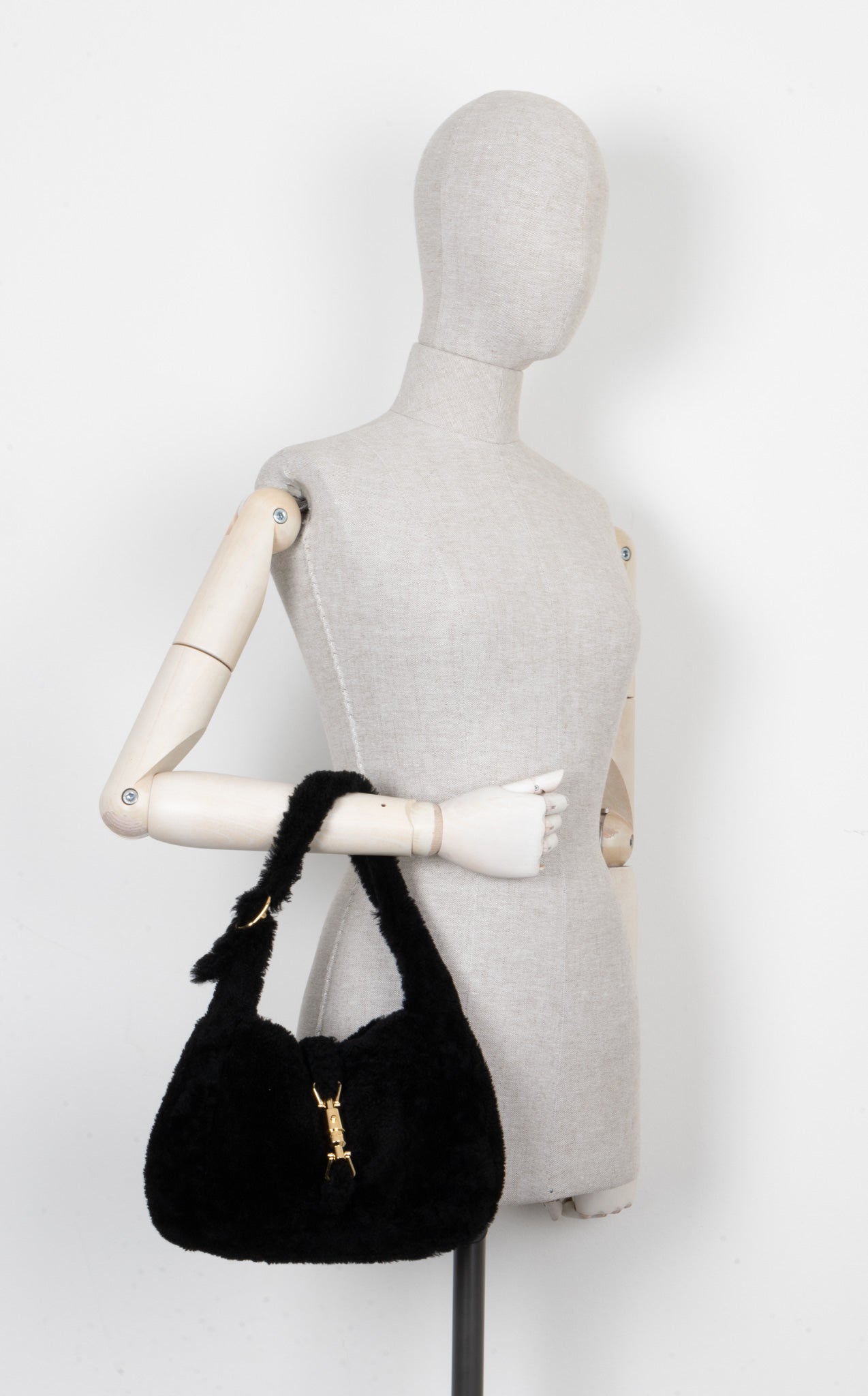 Luxury Gucci Trending 2025 1961 Shearling Jackie Black