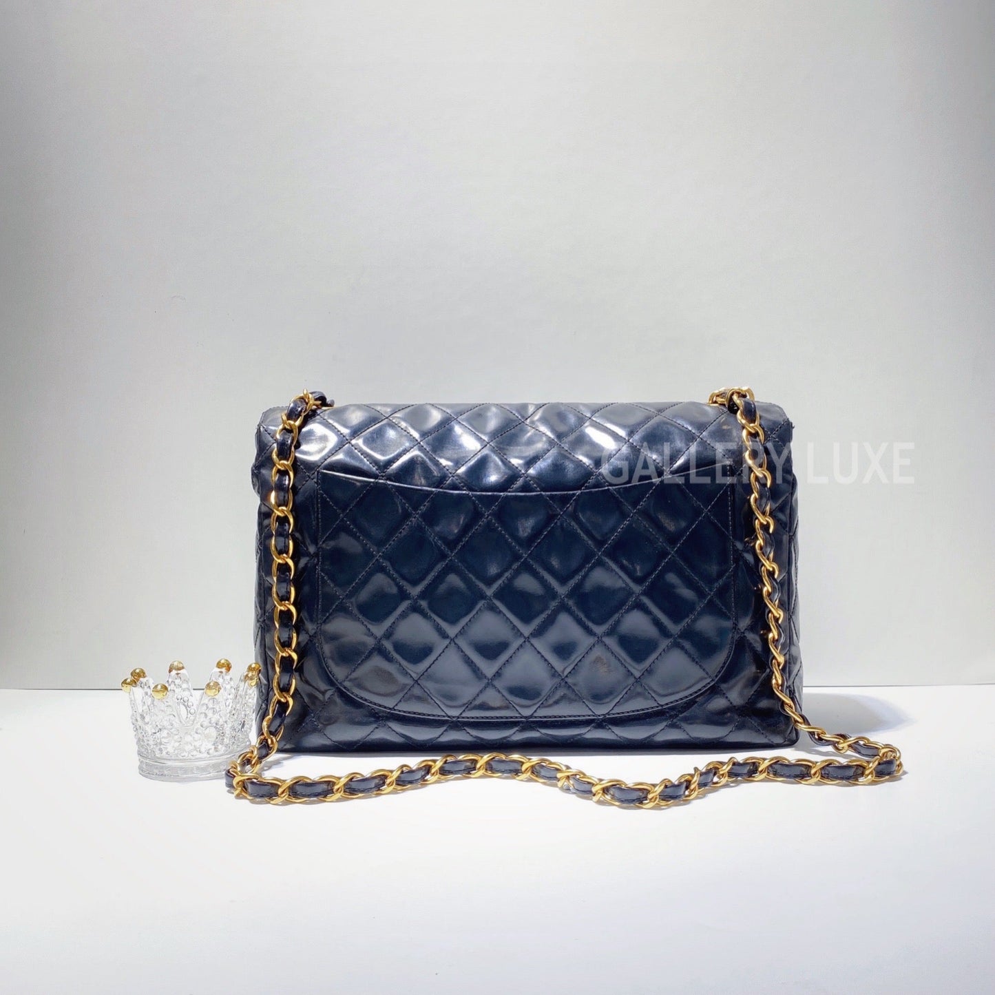 No.2902-Chanel Vintage Toile Plume Flap Bag