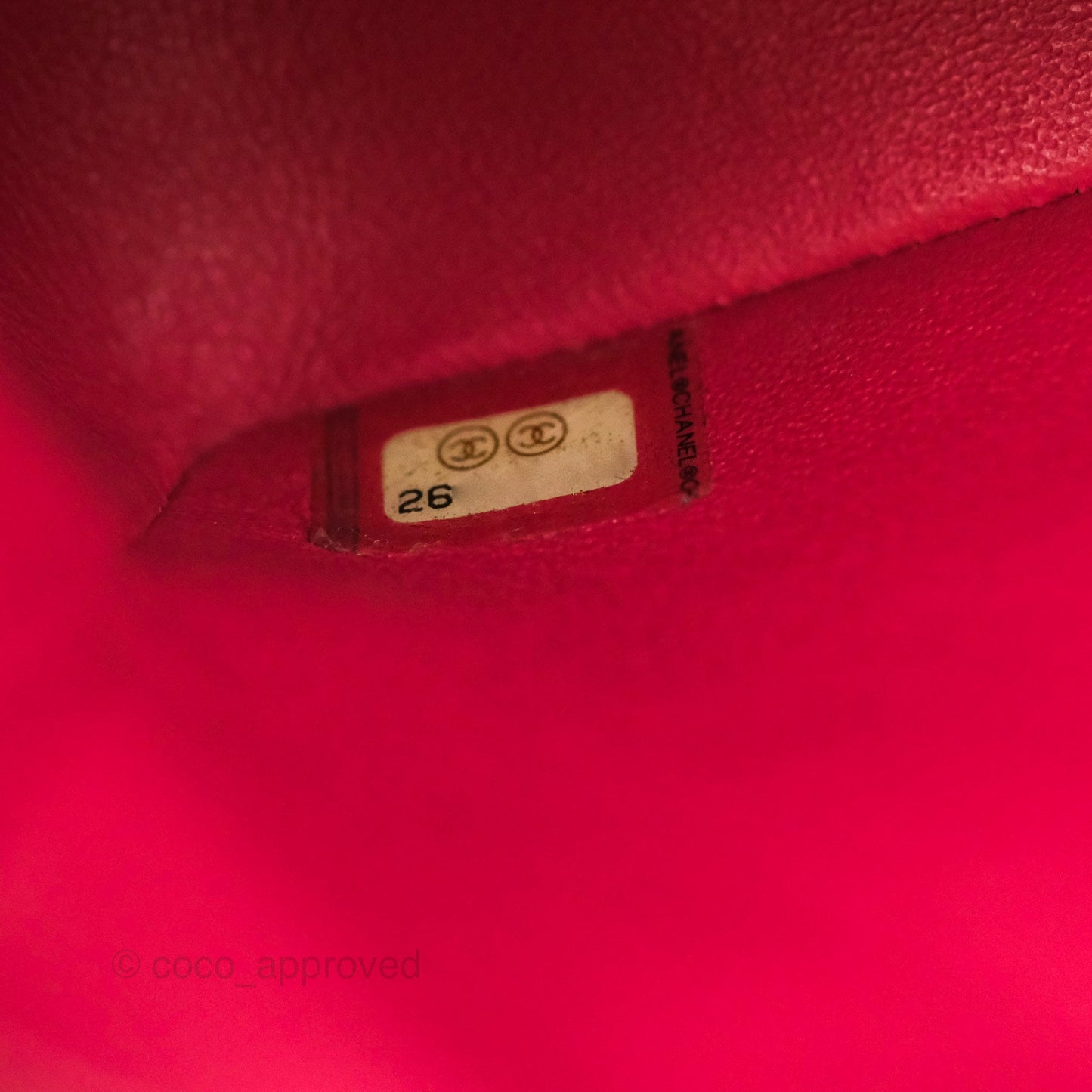 Chanel Quilted Mini Rectangular Flap Cherry Red Caviar Silver Hardware 18B