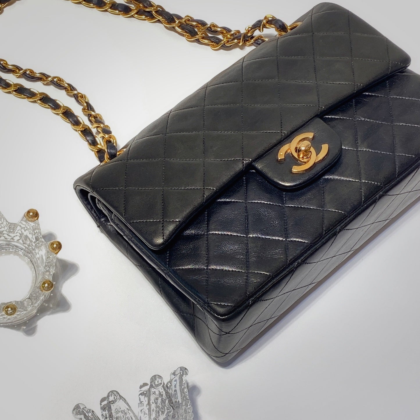 No.3624-Chanel Vintage Lambskin Classic Flap 23cm