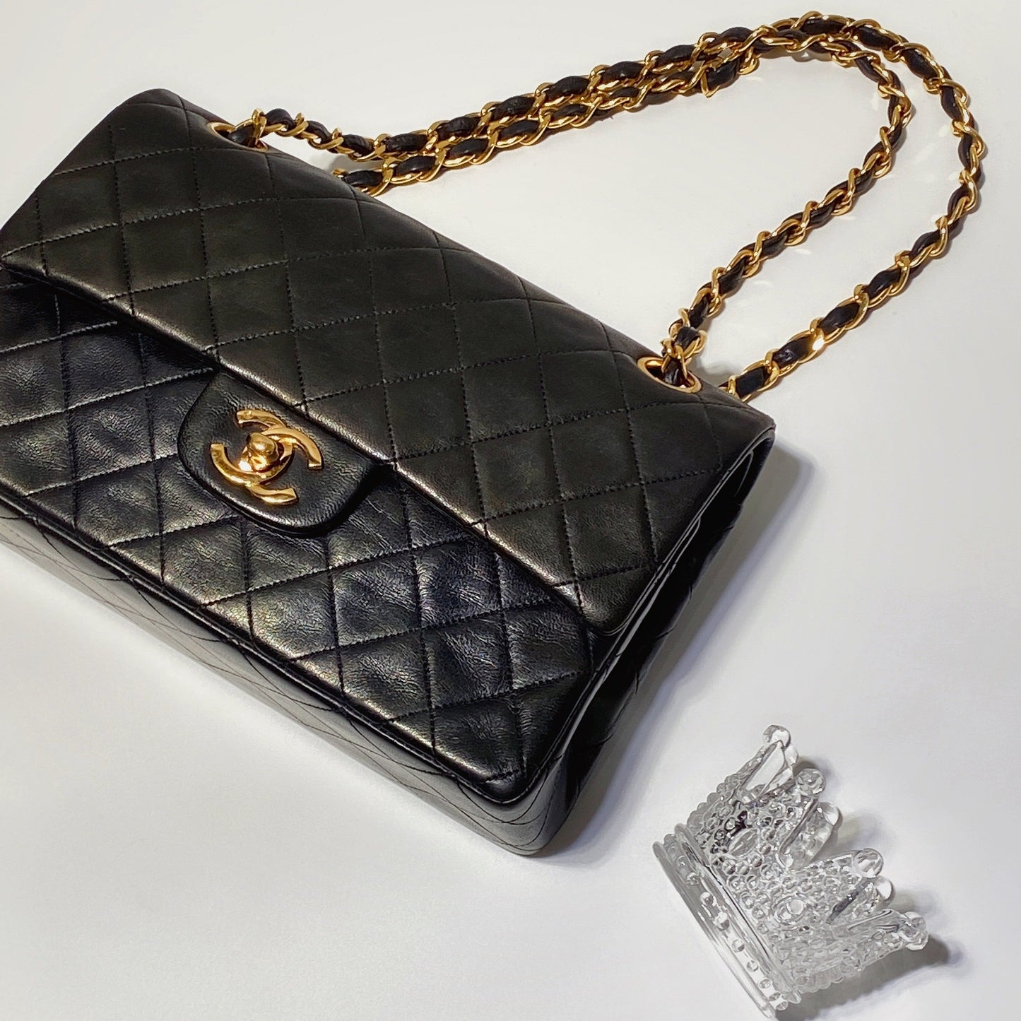 No.3624-Chanel Vintage Lambskin Classic Flap 23cm