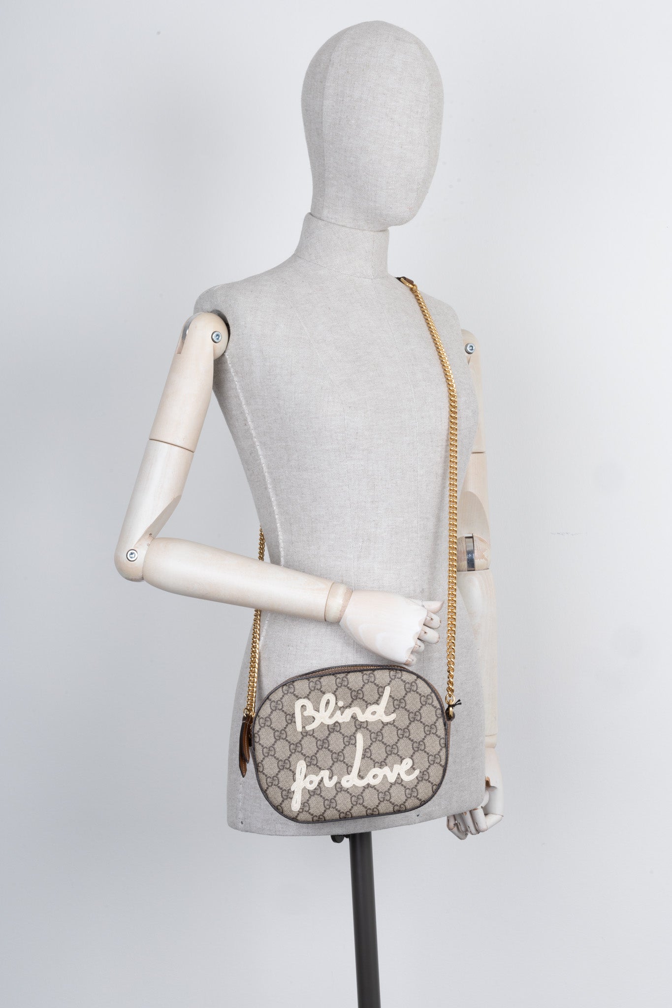 Luxury Gucci Trending 2025 Blind For Love Crossbody Bag GG Supreme