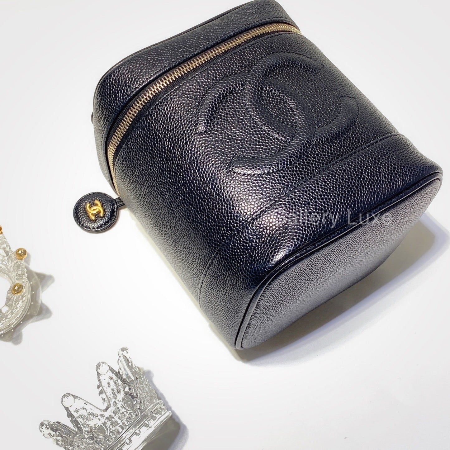 No.2548-Chanel Vintage Caviar Vanity Case