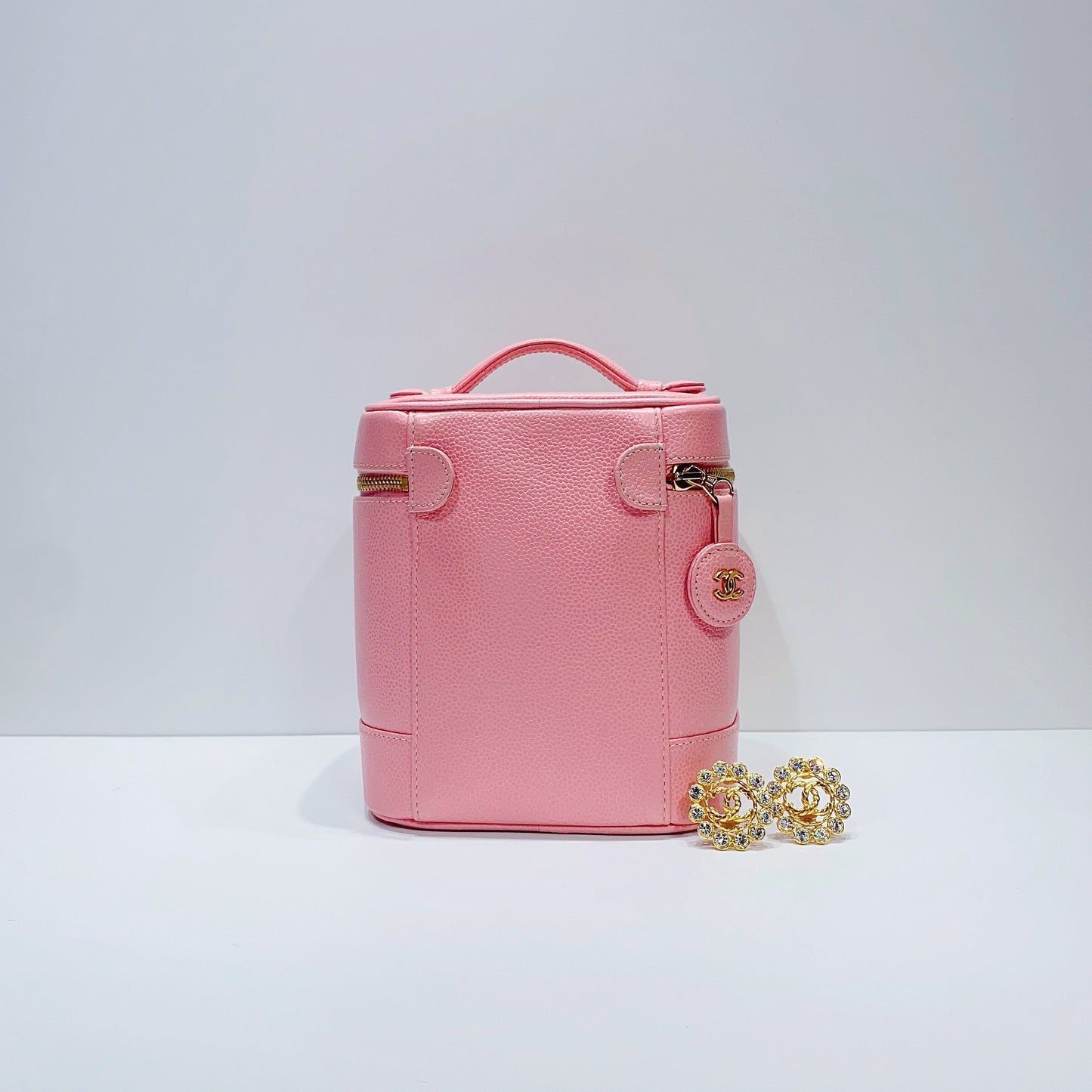 No.3721-Chanel Vintage Caviar Vanity Case
