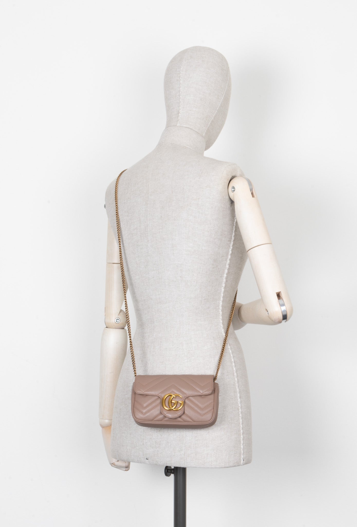 Luxury Gucci Trending 2025 Marmont Mini Crossbody Bag Dusty Rose