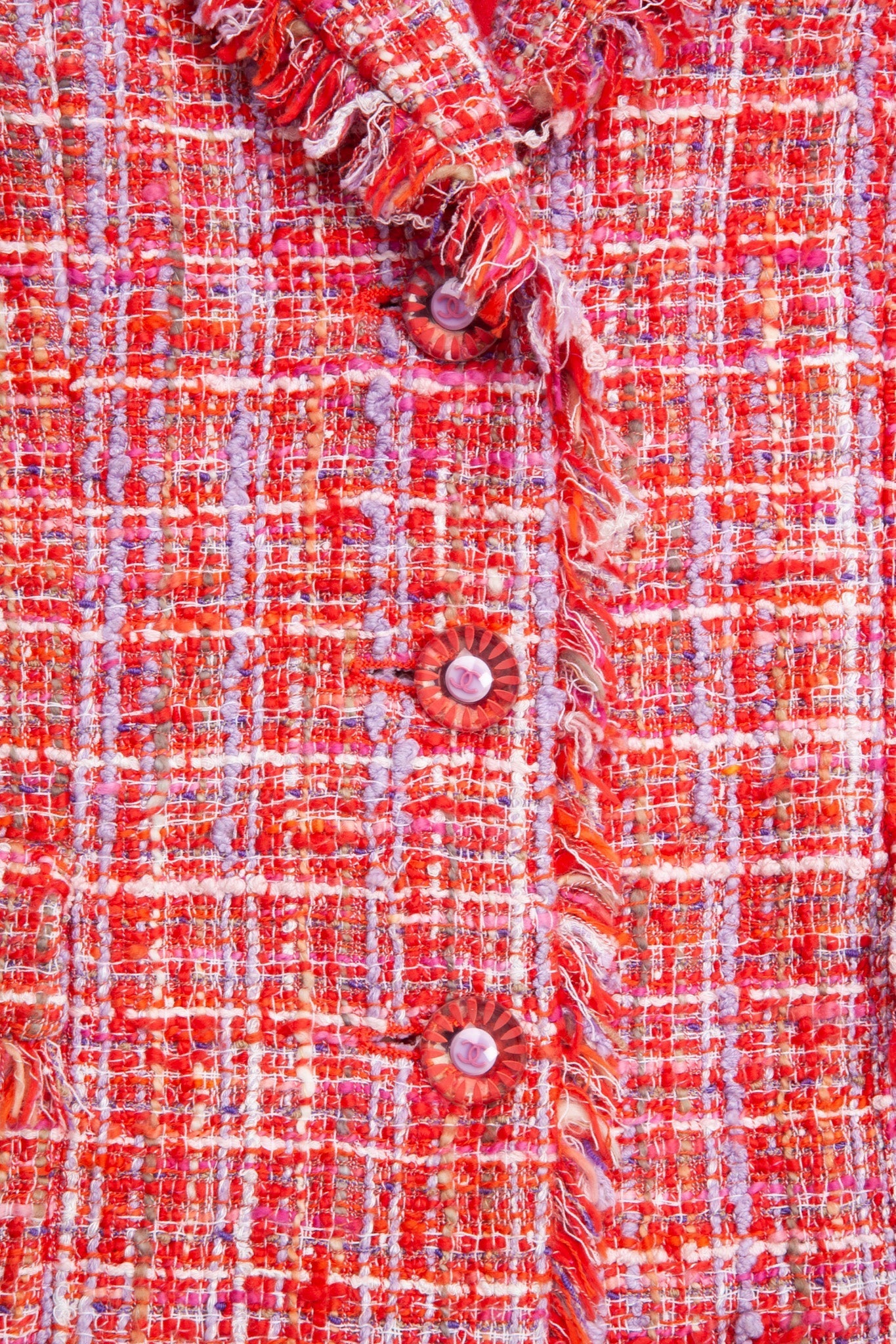 CHANEL Tweed Jacket Red