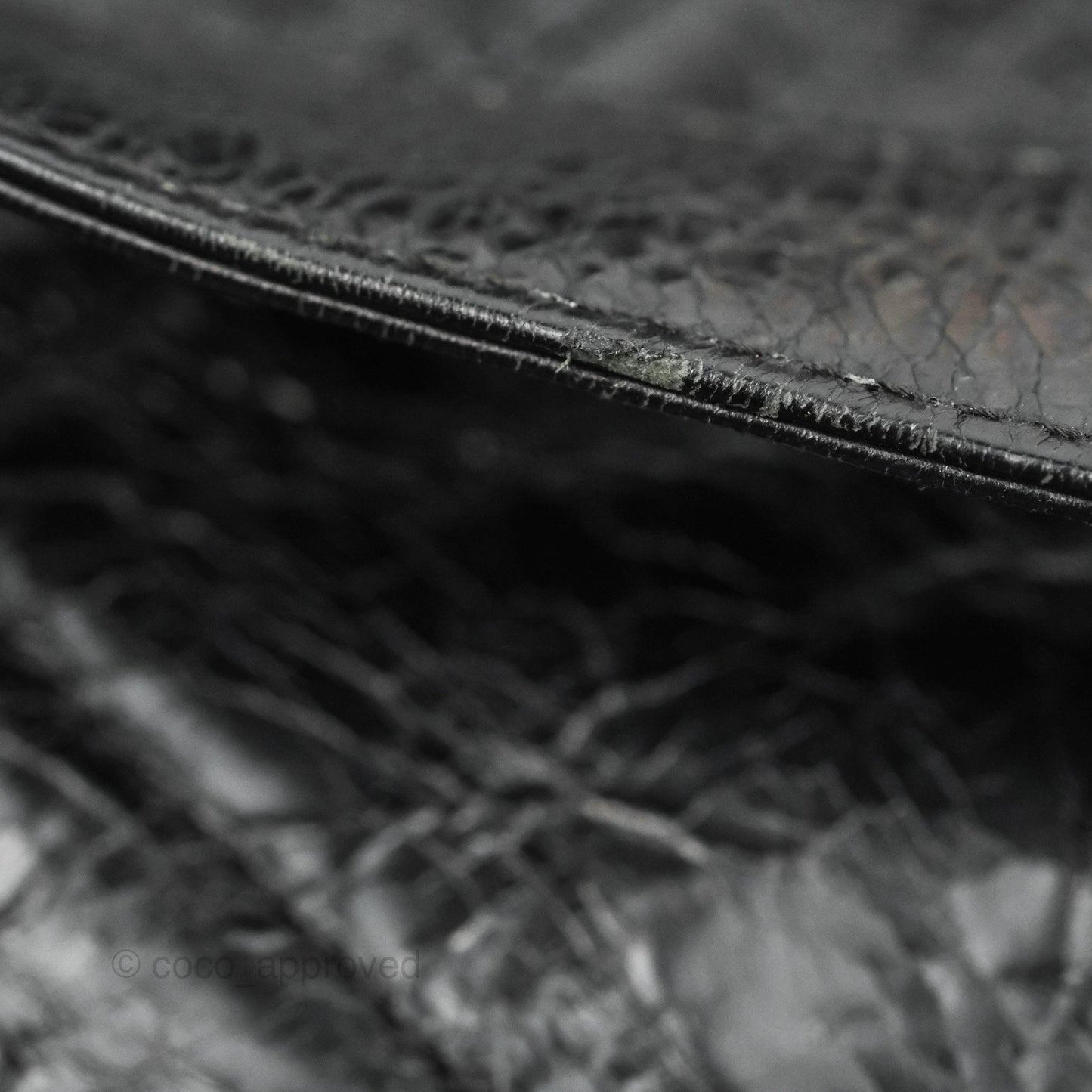 Chanel Black Glazed Calfskin & Tweed Bowling Bag Silver Hardware