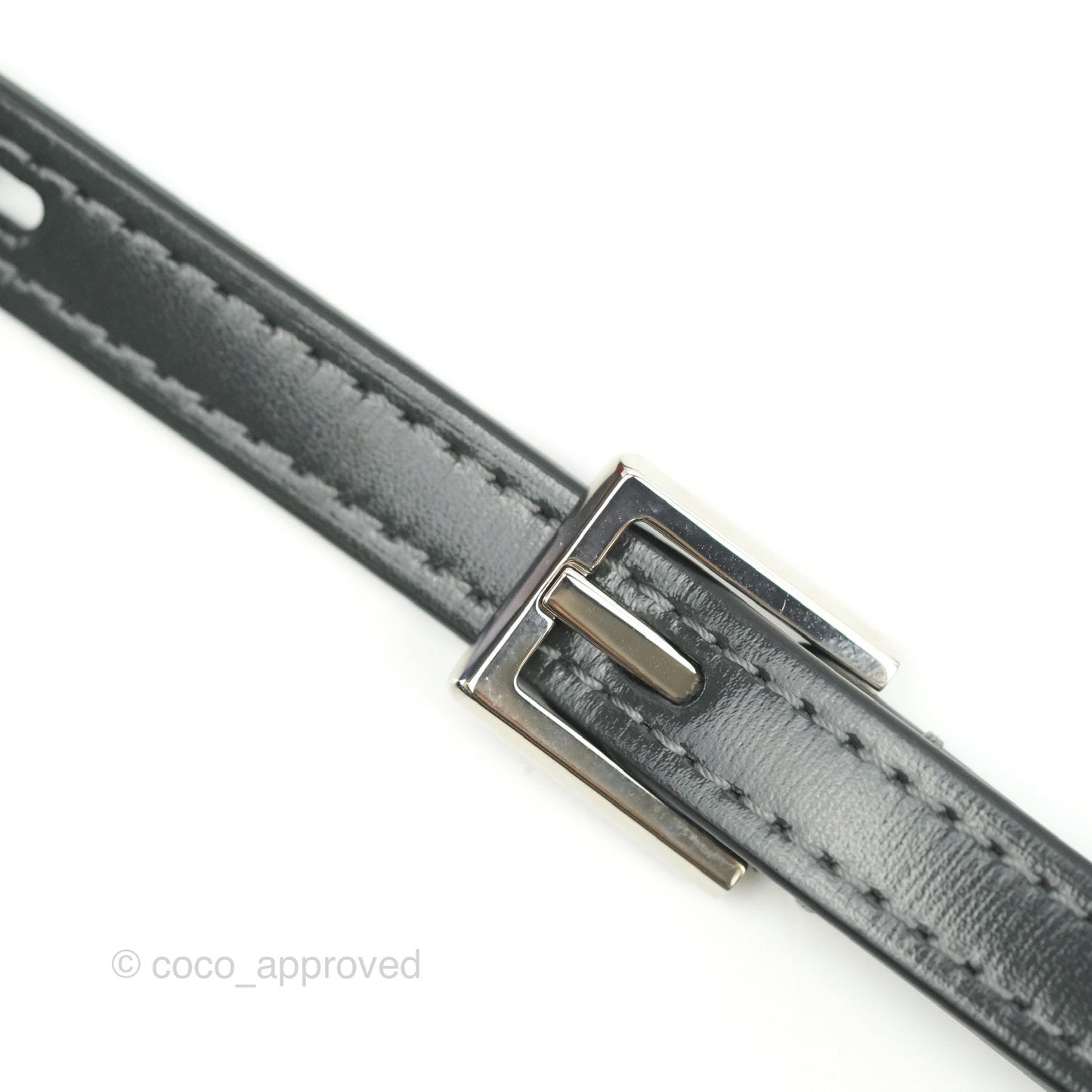 Delvaux Tempete Mini Grey Box Calfskin Silver Hardware